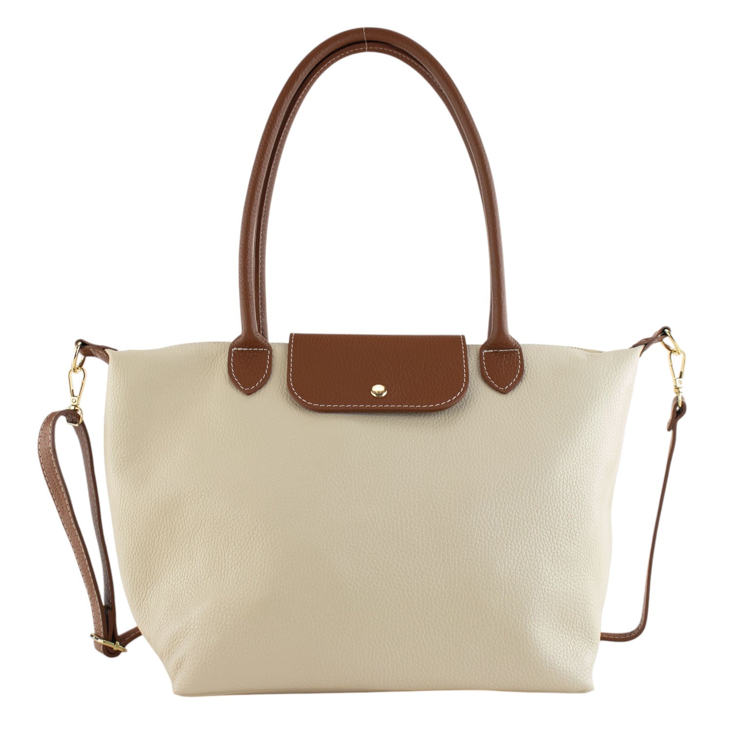 Bolso de Piel Pregato Allure Beige - KimondoShop