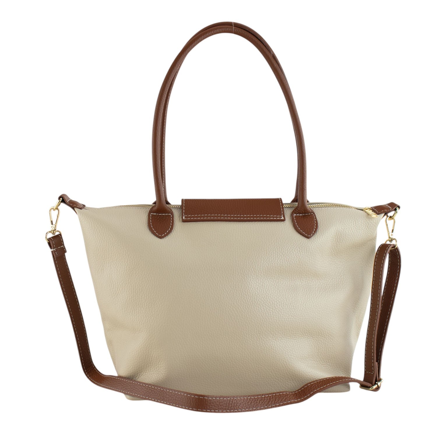 Bolso de Piel Pregato Allure Beige - KimondoShop