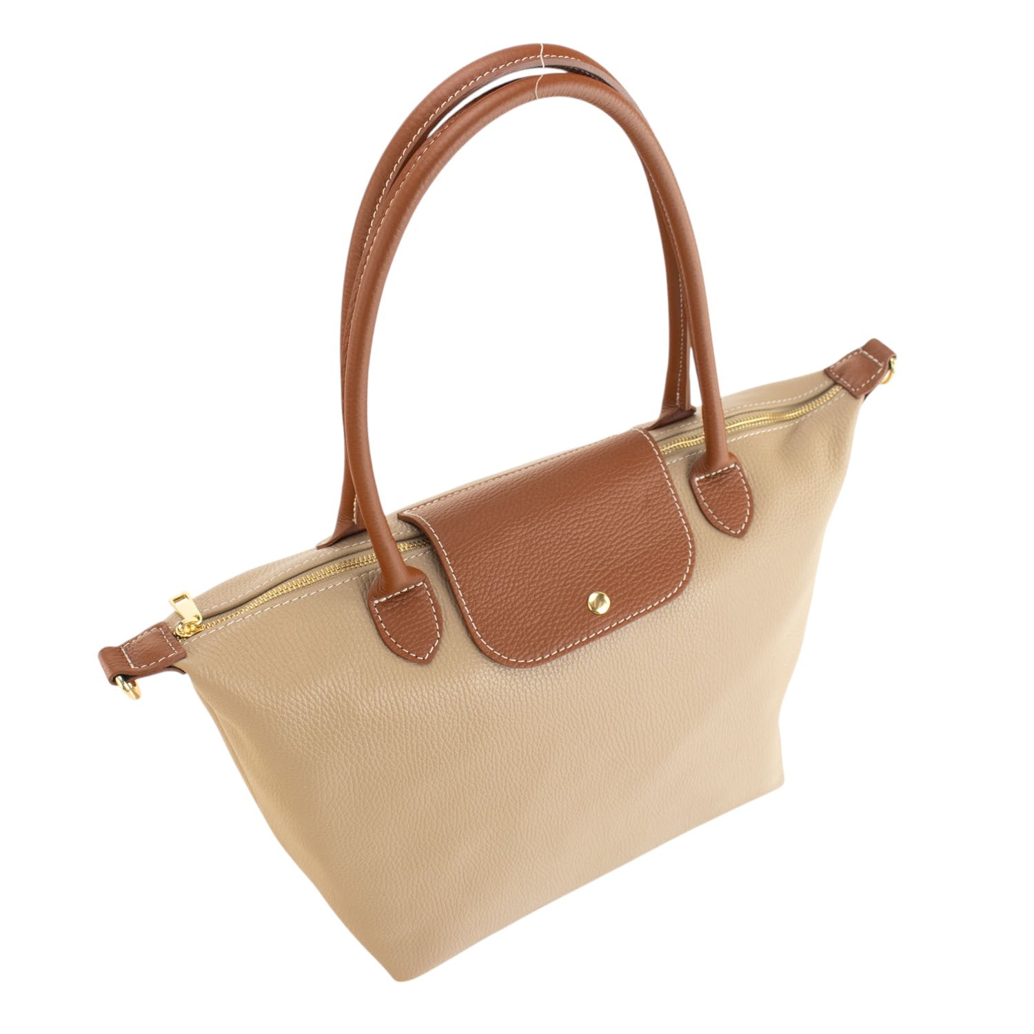 Bolso de Piel Pregato Allure Beige - KimondoShop