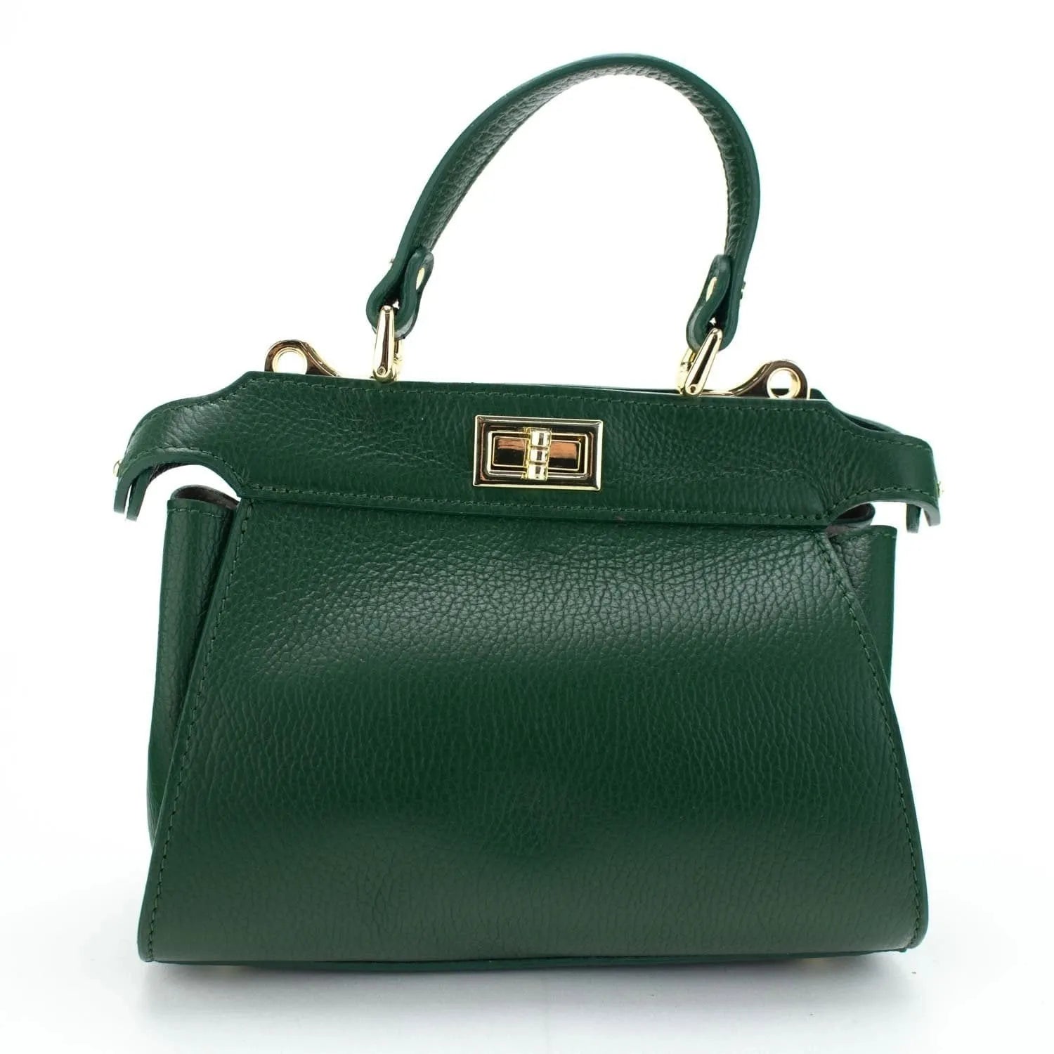 Bolso de Piel Pregato Delta Verde - KimondoShop