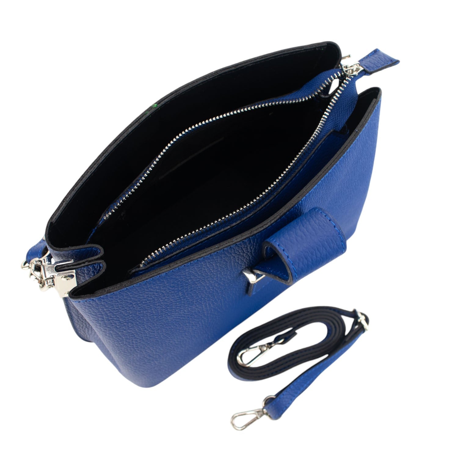 Bolso de Piel Pregato Eterea Azul - KimondoShop