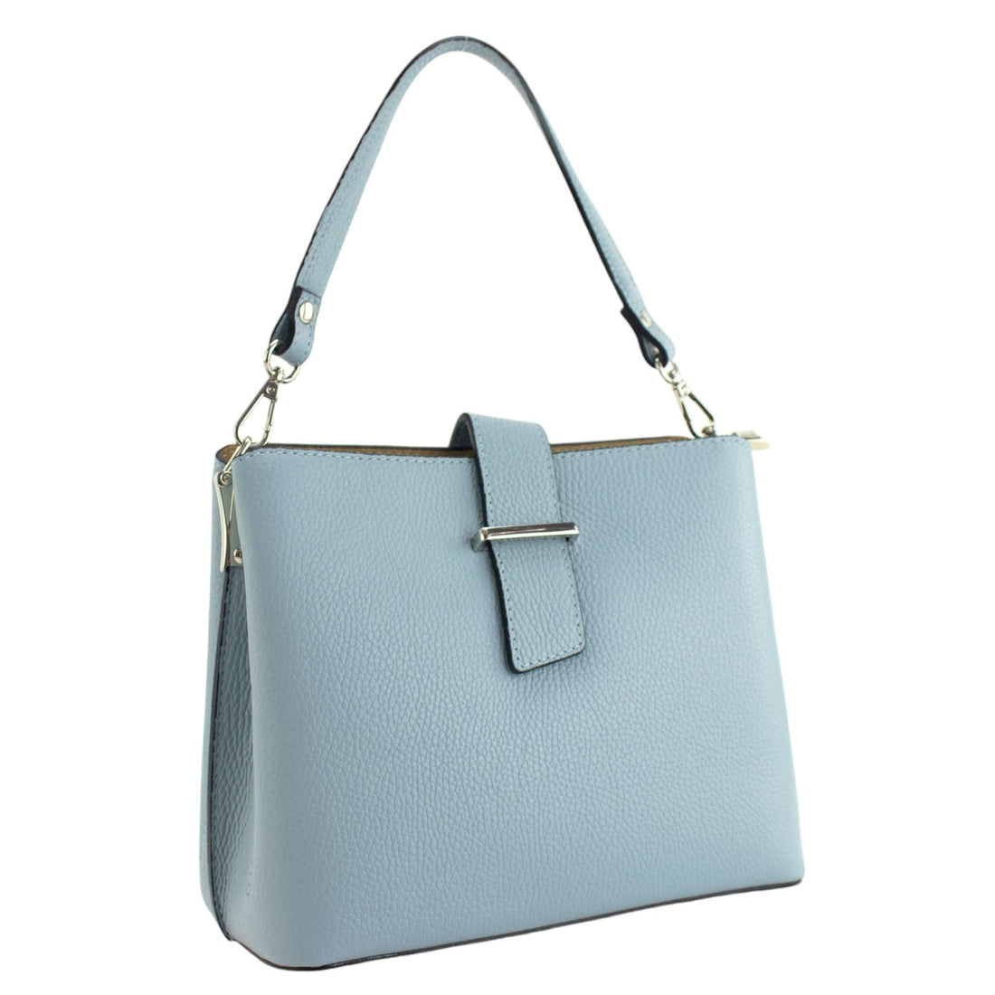 Bolso de Piel Pregato Eterea Azul claro - KimondoShop