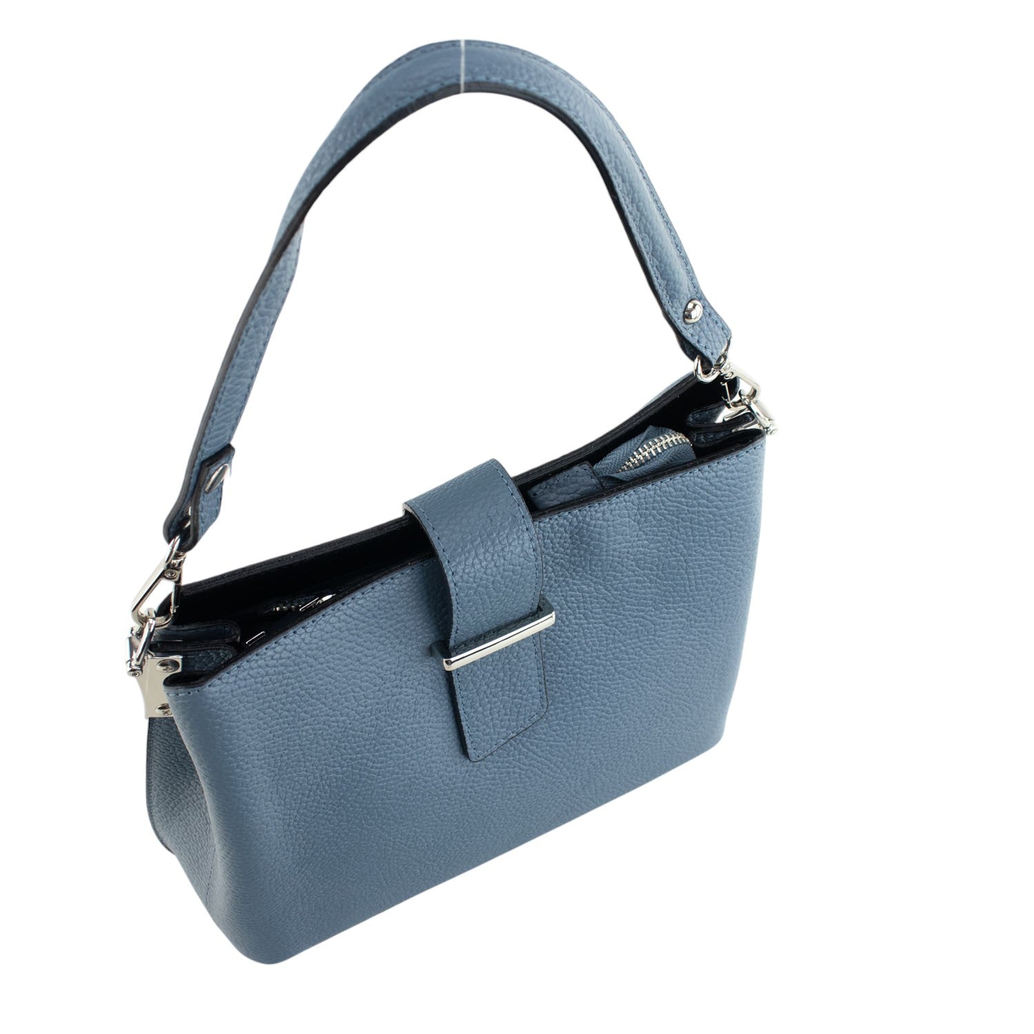 Bolso de Piel Pregato Eterea Azul jeans - KimondoShop