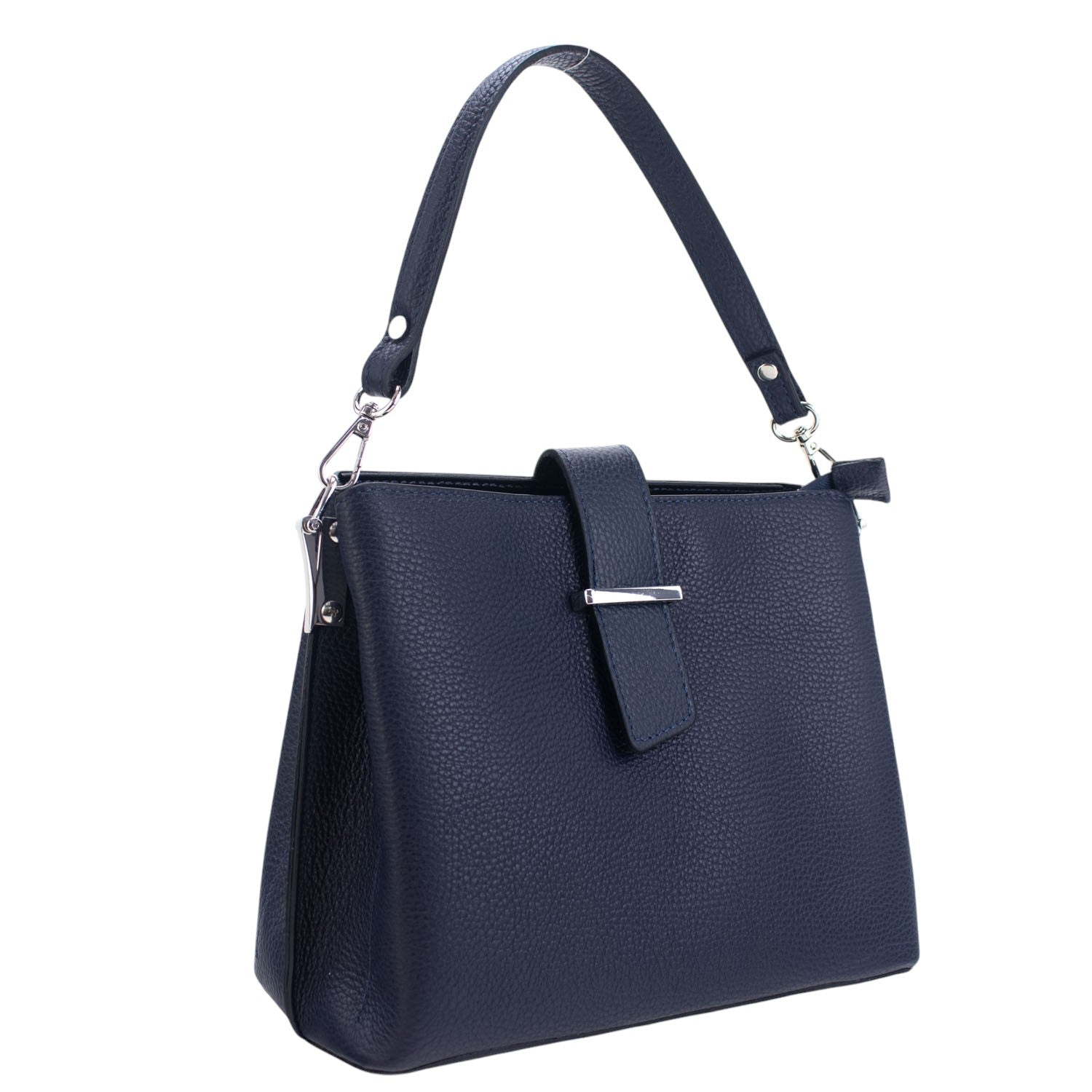 Bolso de Piel Pregato Eterea Azul marino - KimondoShop