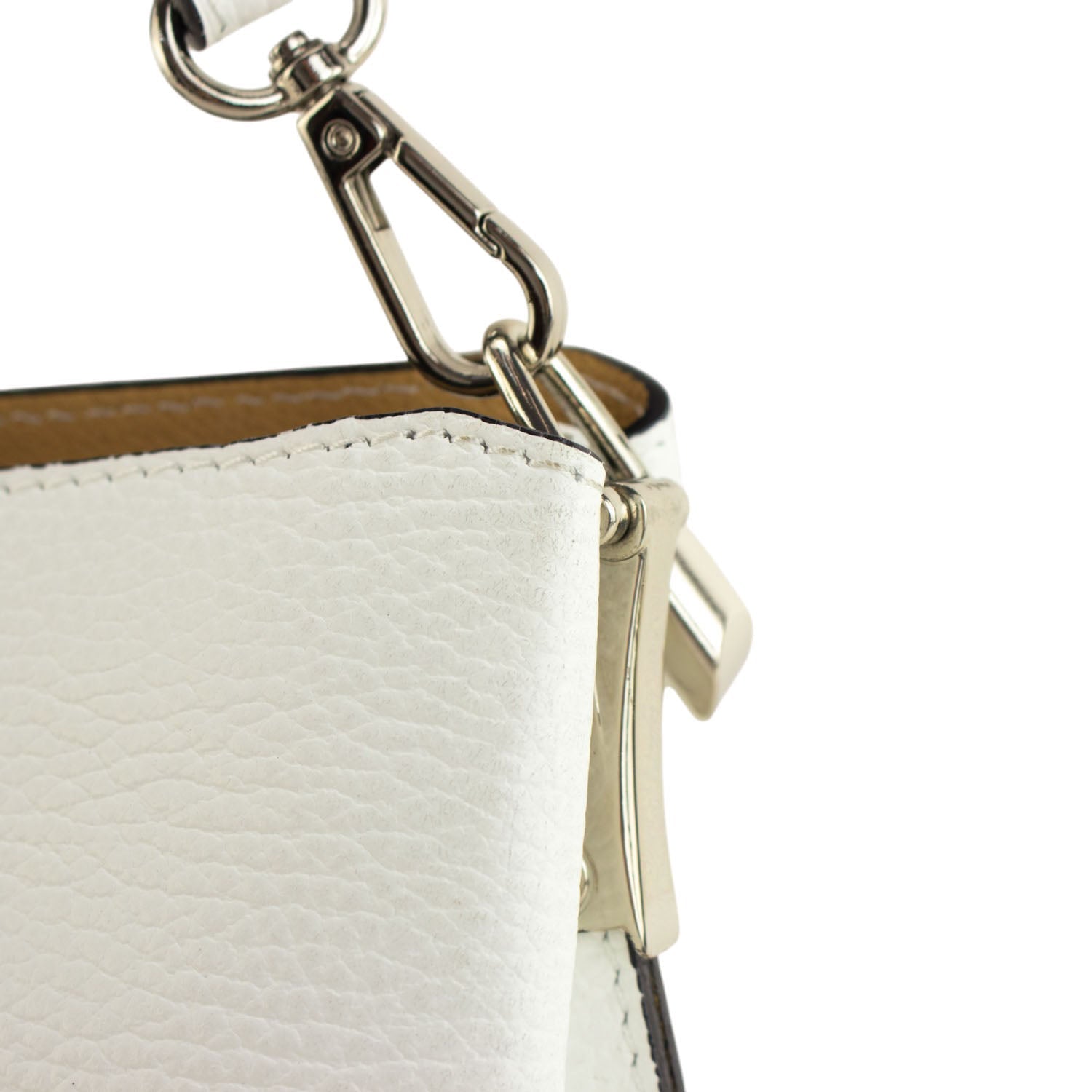 Bolso de Piel Pregato Eterea Blanco - KimondoShop