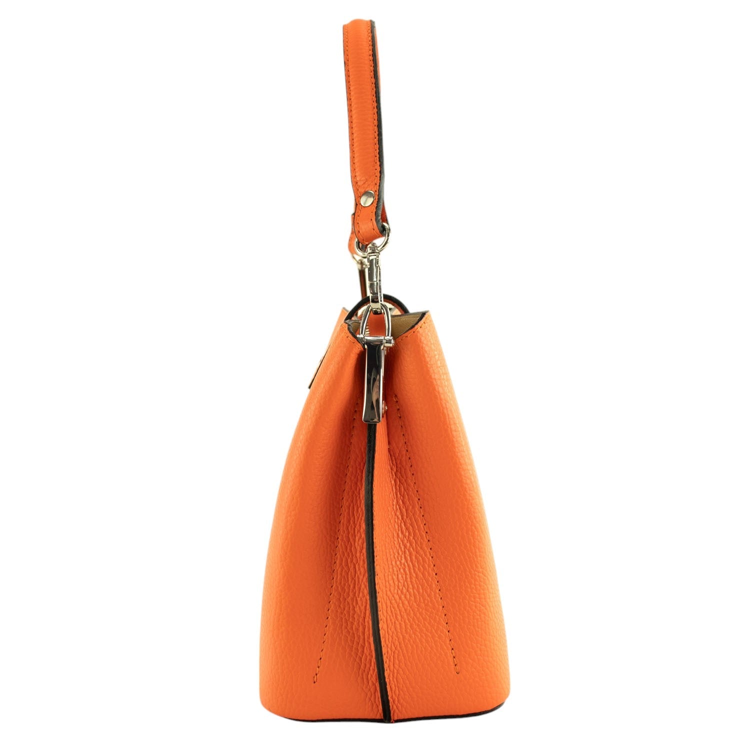 Bolso de Piel Pregato Eterea Naranja - KimondoShop