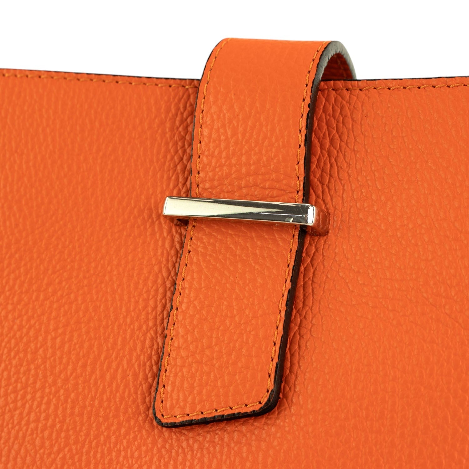 Bolso de Piel Pregato Eterea Naranja - KimondoShop