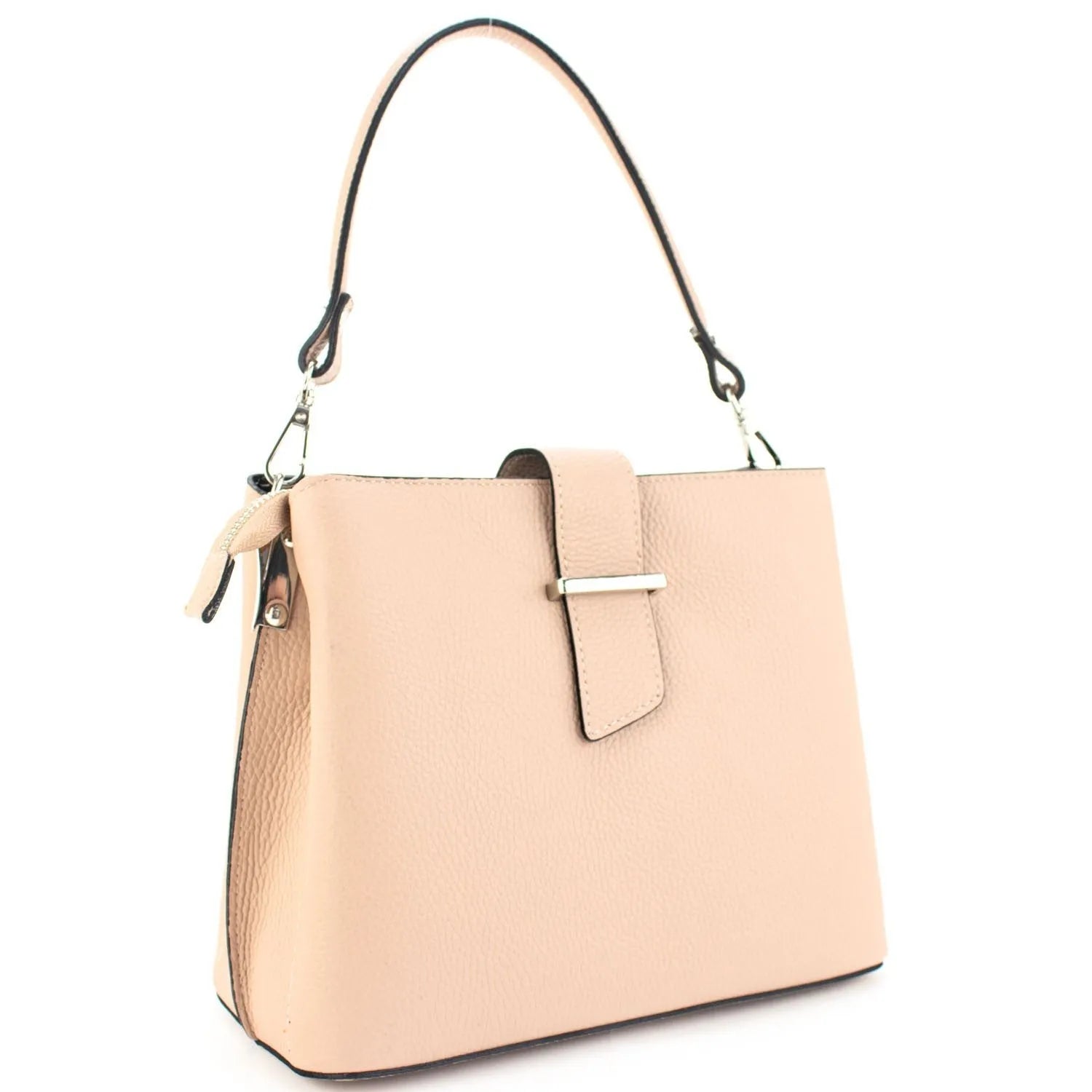 Bolso de Piel Pregato Eterea Nude - KimondoShop