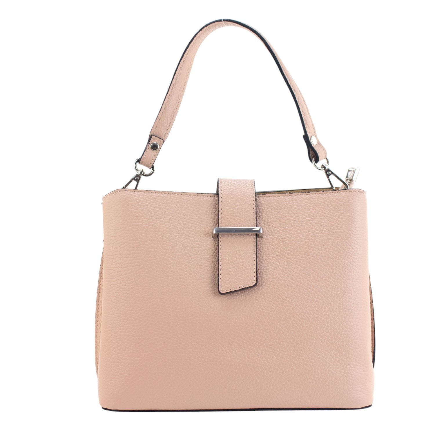 Bolso de Piel Pregato Eterea Nude - KimondoShop