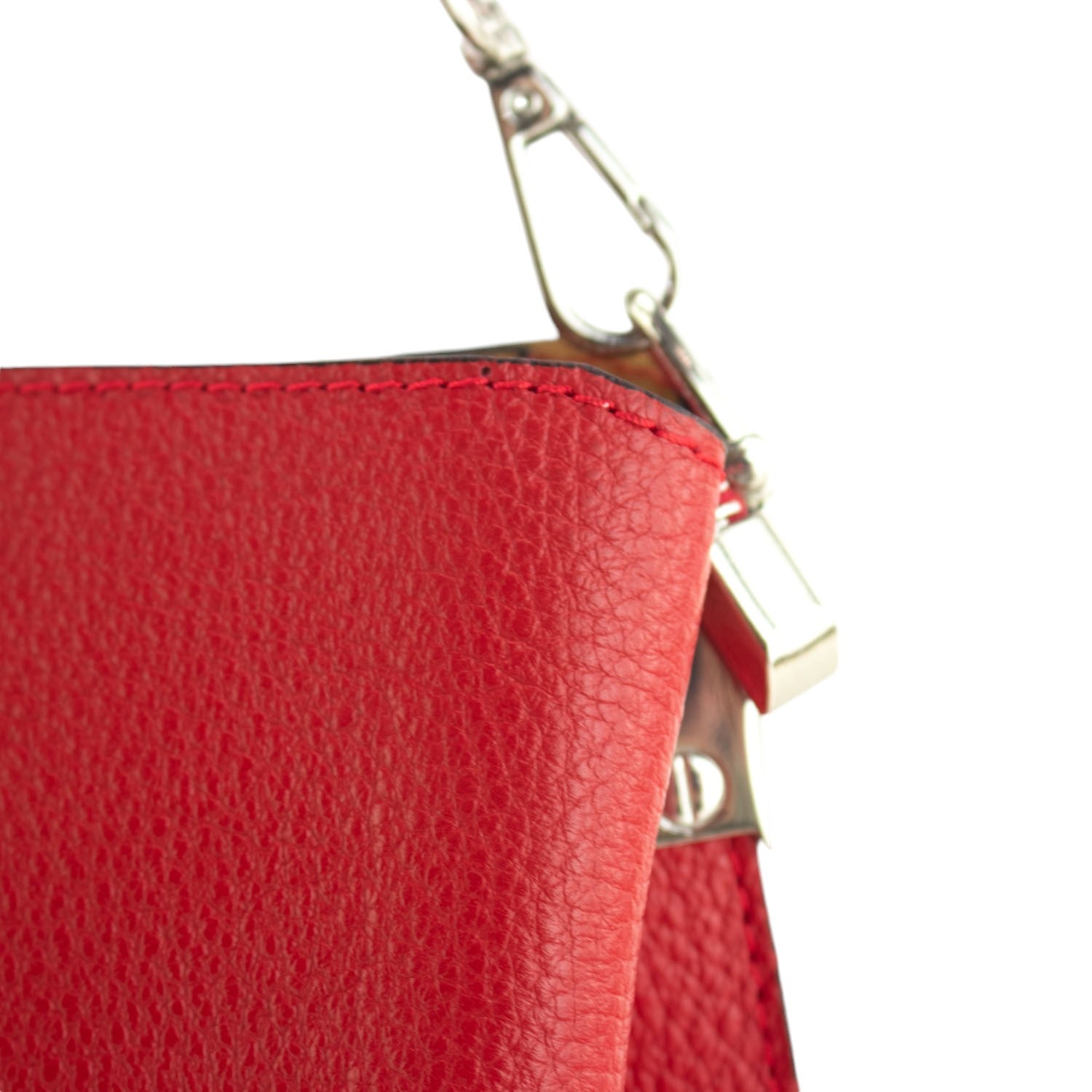 Bolso de Piel Pregato Eterea Rojo - KimondoShop