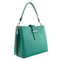 Bolso de Piel Pregato Eterea Turquesa - KimondoShop