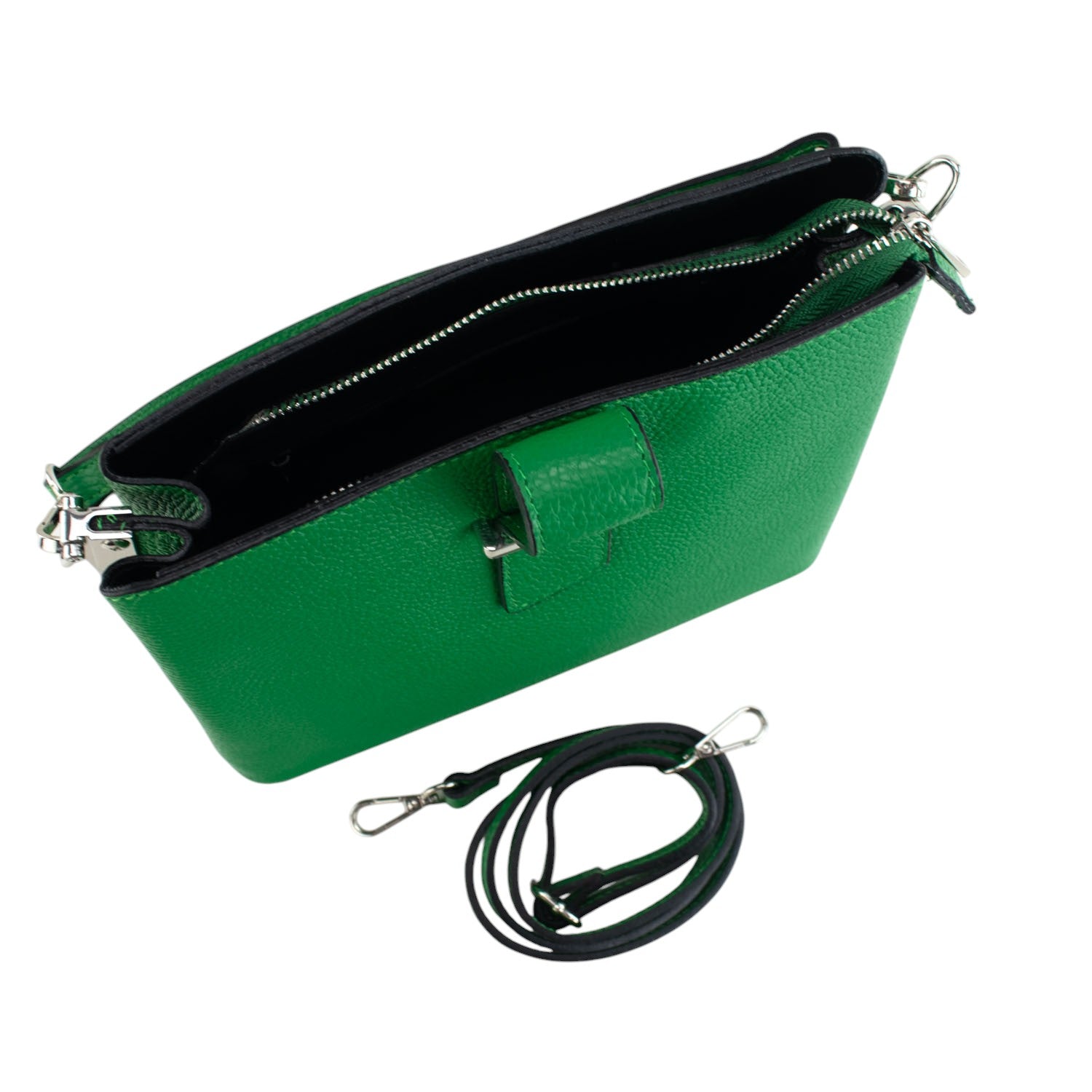 Bolso de Piel Pregato Eterea Verde - KimondoShop