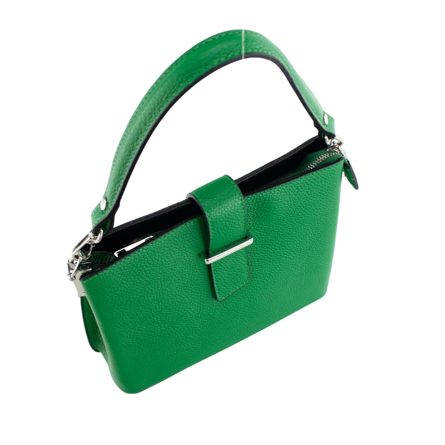 Bolso de Piel Pregato Eterea Verde - KimondoShop