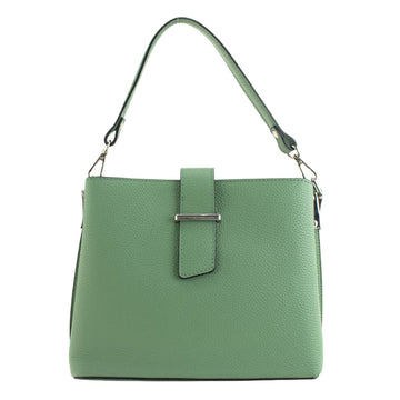 Bolso de Piel Pregato Eterea Verde aguamarina - KimondoShop