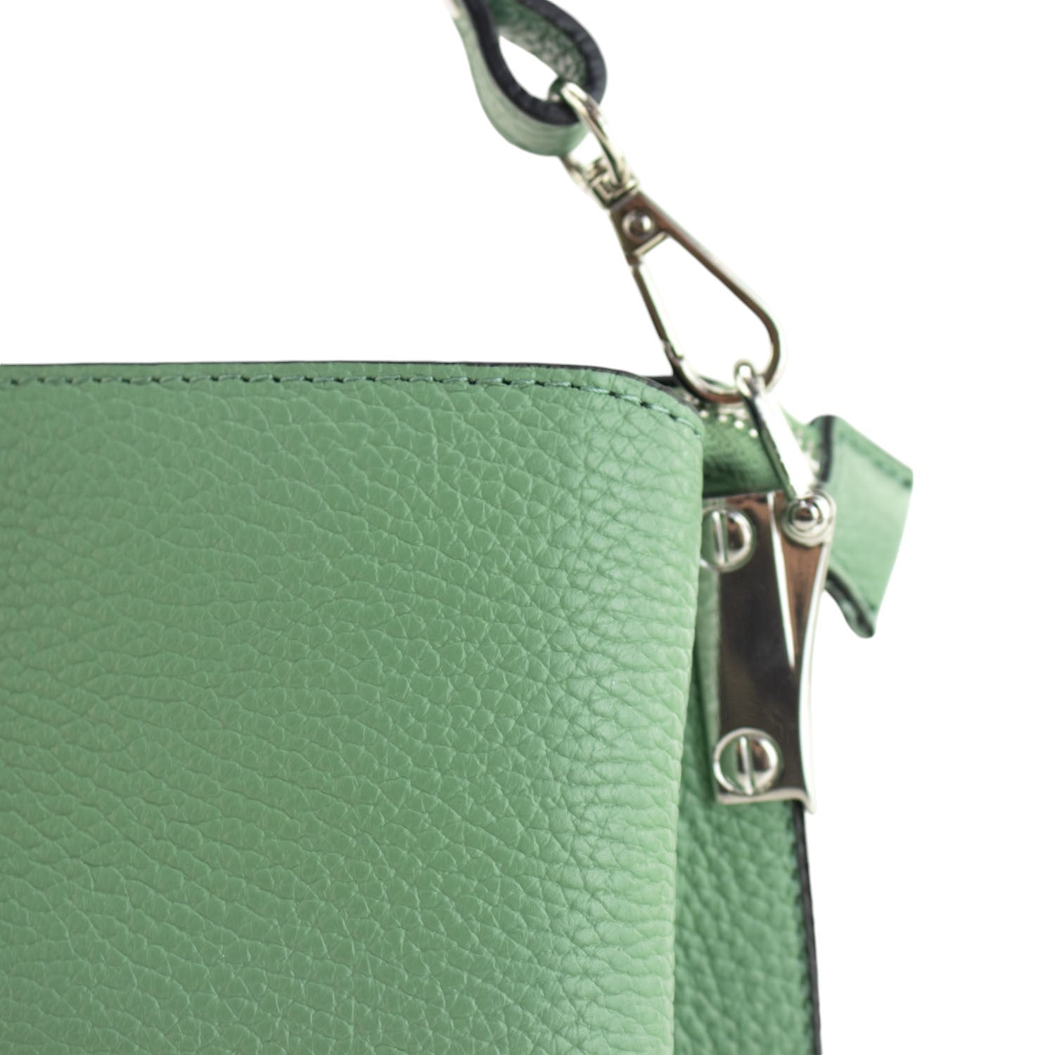 Bolso de Piel Pregato Eterea Verde aguamarina - KimondoShop