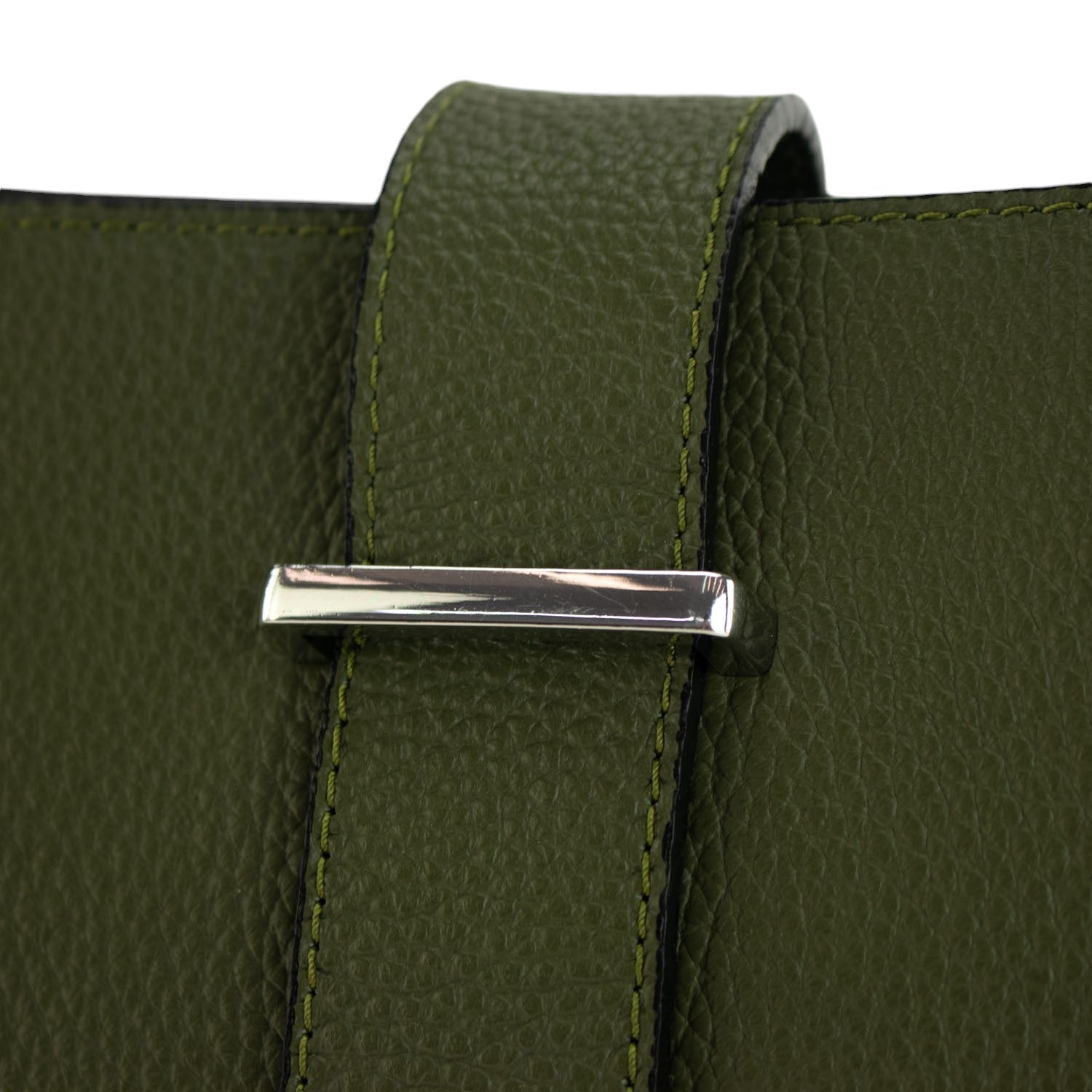 Bolso de Piel Pregato Eterea Verde oliva - KimondoShop