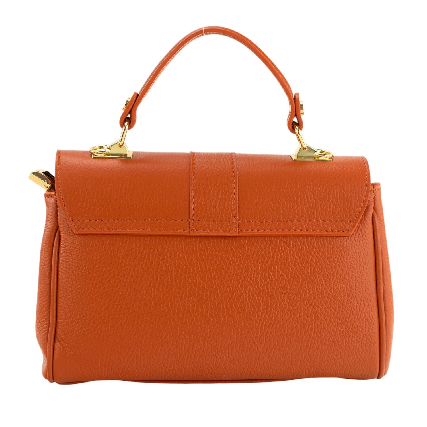 Bolso de Piel Pregato Idillio Naranja - KimondoShop