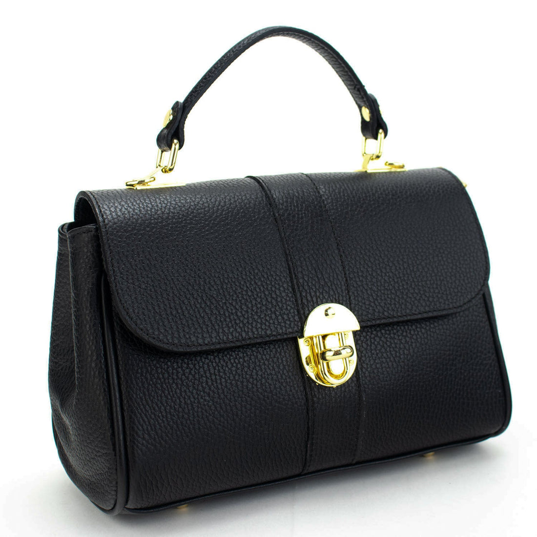 Bolso de Piel Pregato Idillio Negro - KimondoShop