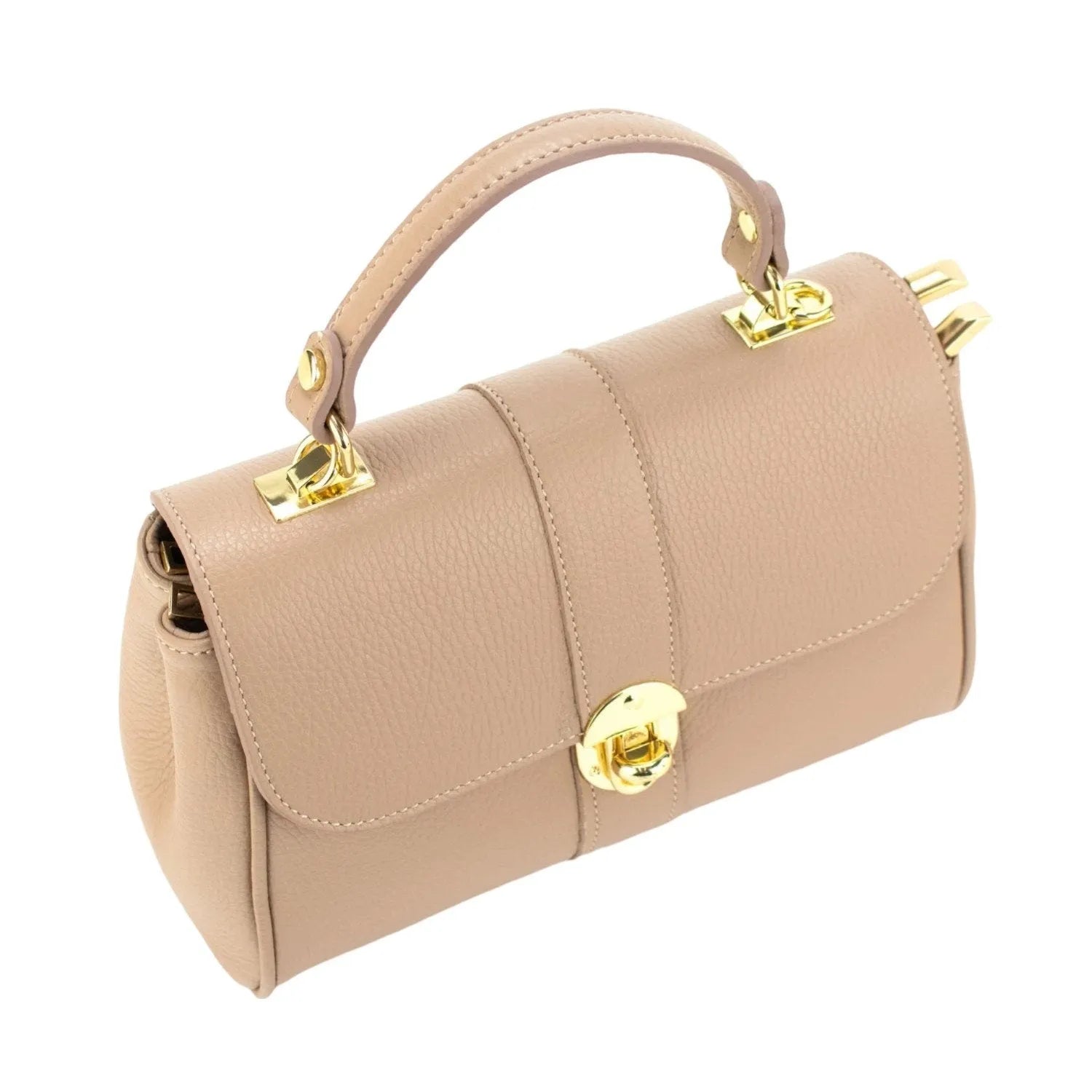 Bolso de Piel Pregato Idillio Nude - KimondoShop