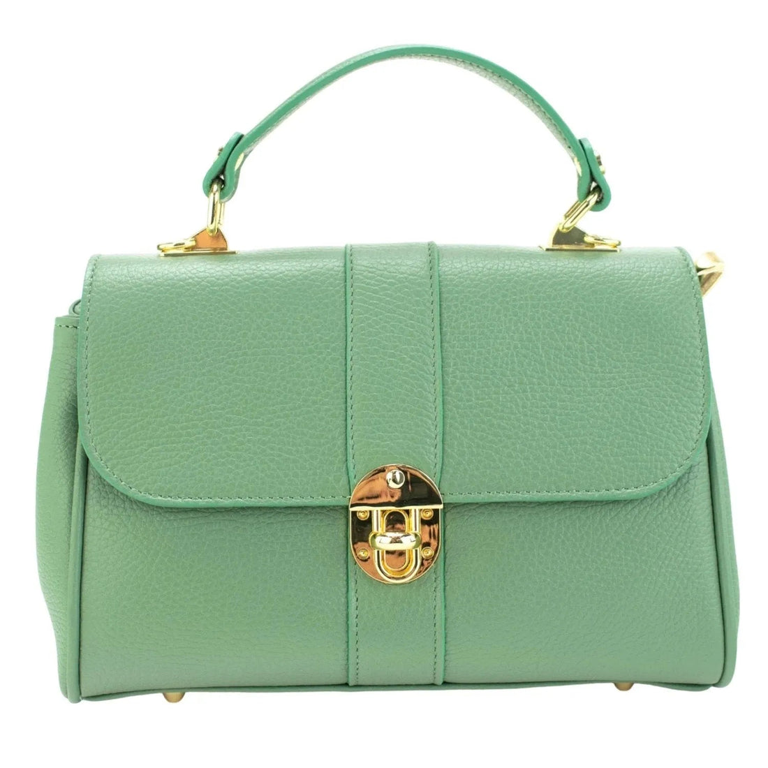 Bolso de Piel Pregato Idillio Verde Aguamarina - KimondoShop