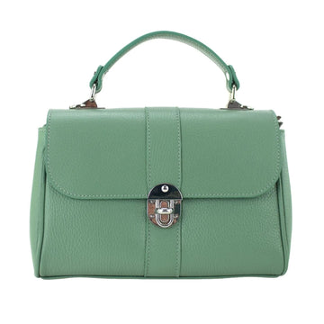 Bolso de Piel Pregato Idillio Verde Aguamarina H Plateado - KimondoShop