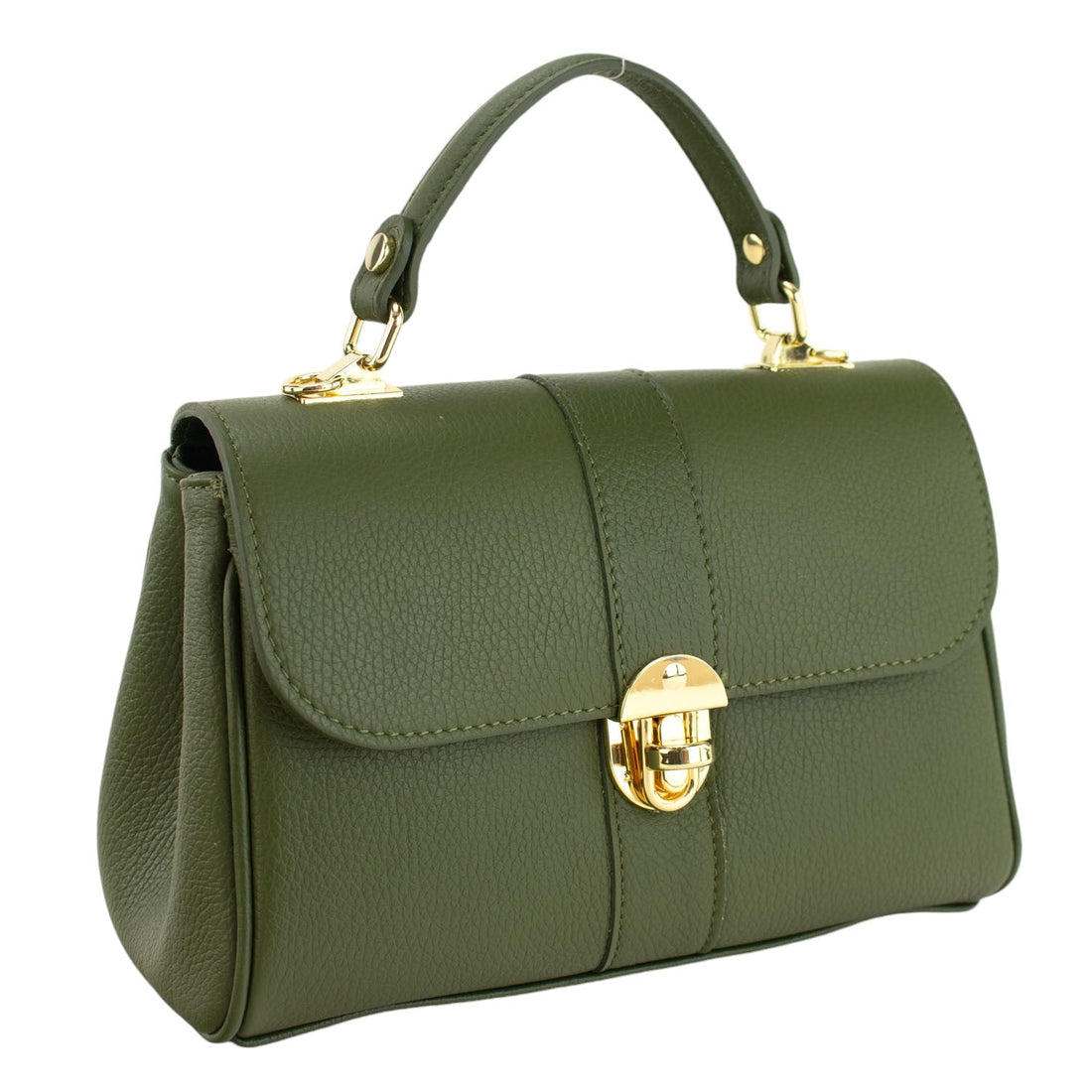 Bolso de Piel Pregato Idillio Verde oliva - KimondoShop