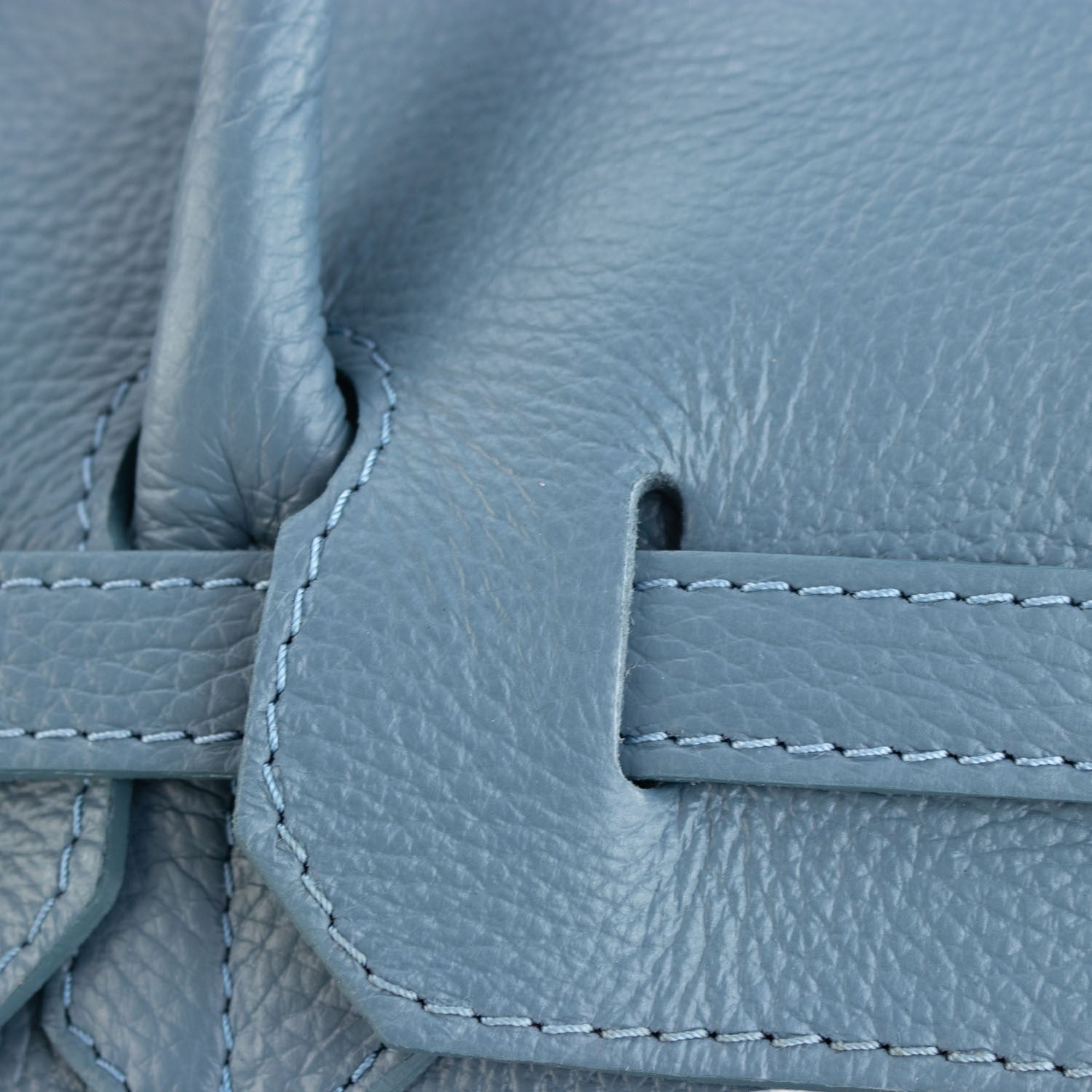 Bolso de Piel Pregato Juliette Azul Jeans - KimondoShop