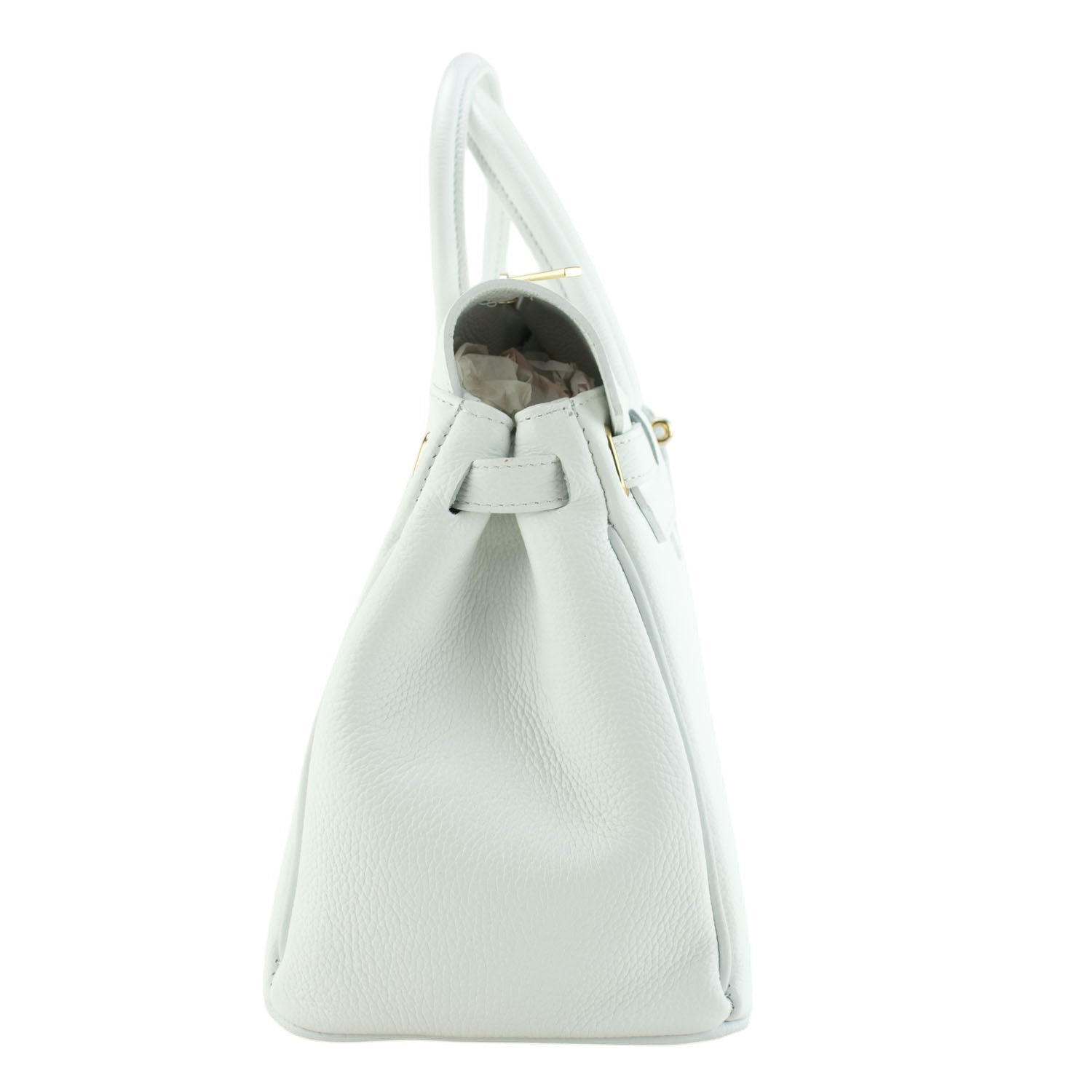Bolso de Piel Pregato Juliette Blanco - KimondoShop