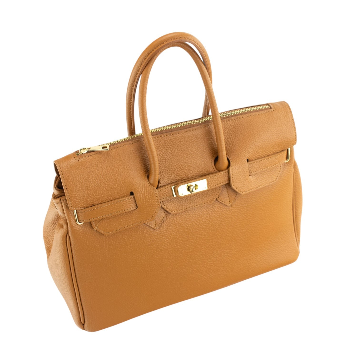 Bolso de Piel Pregato Juliette Camel - KimondoShop