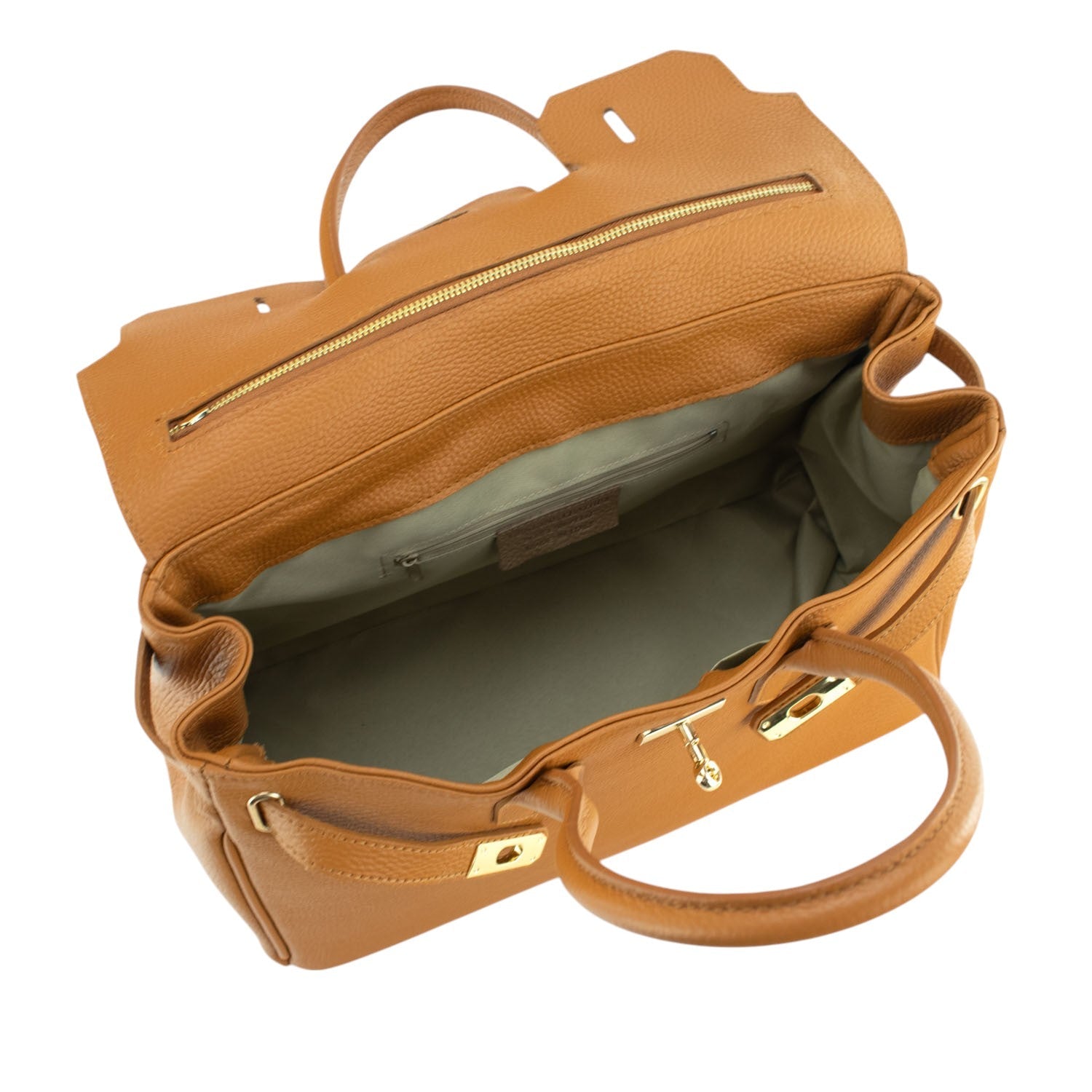 Bolso de Piel Pregato Juliette Camel - KimondoShop