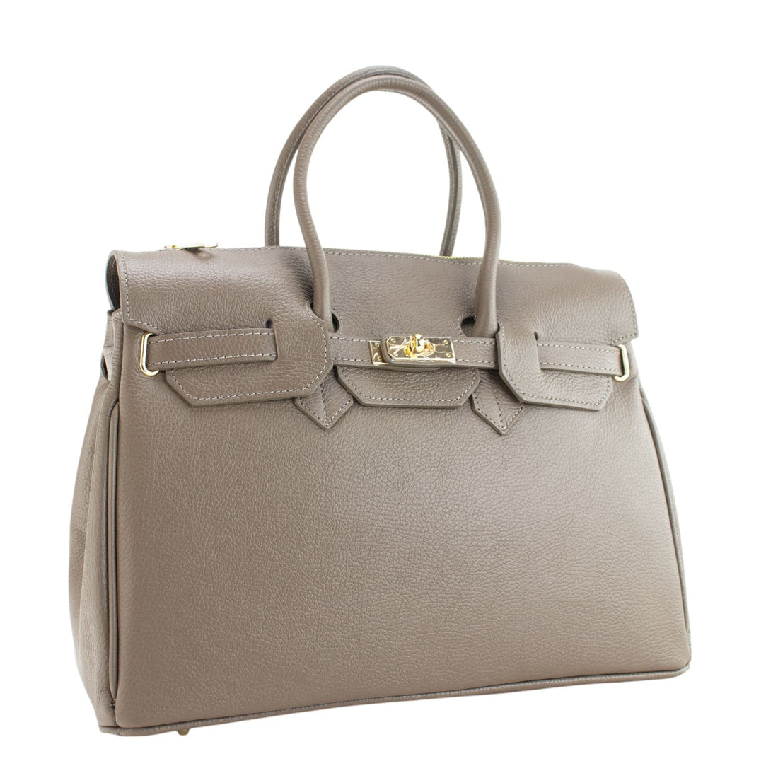 Bolso de Piel Pregato Juliette Taupe - KimondoShop