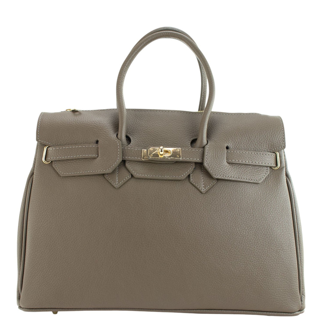 Bolso de Piel Pregato Juliette Taupe - KimondoShop