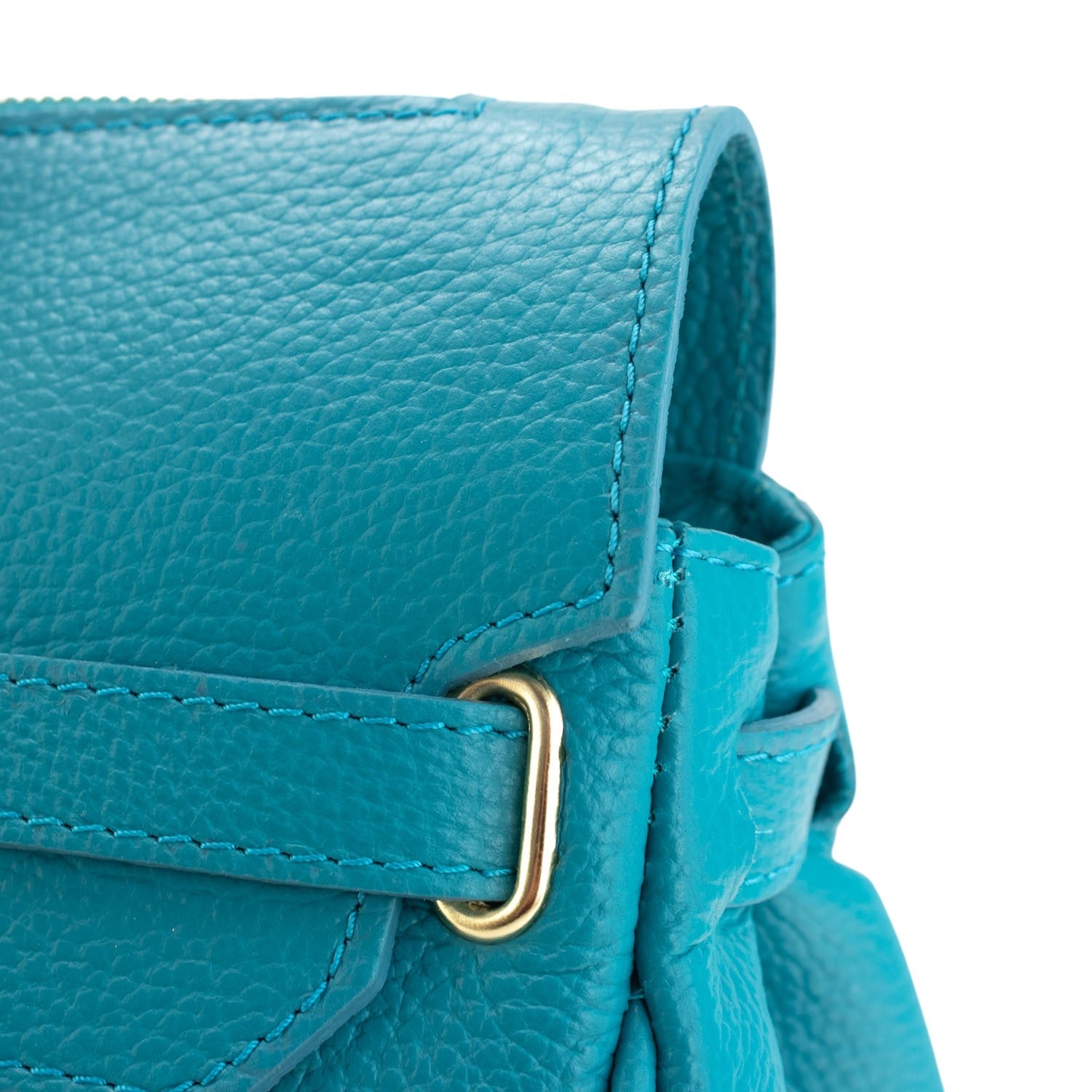Bolso de Piel Pregato Juliette Turquesa - KimondoShop