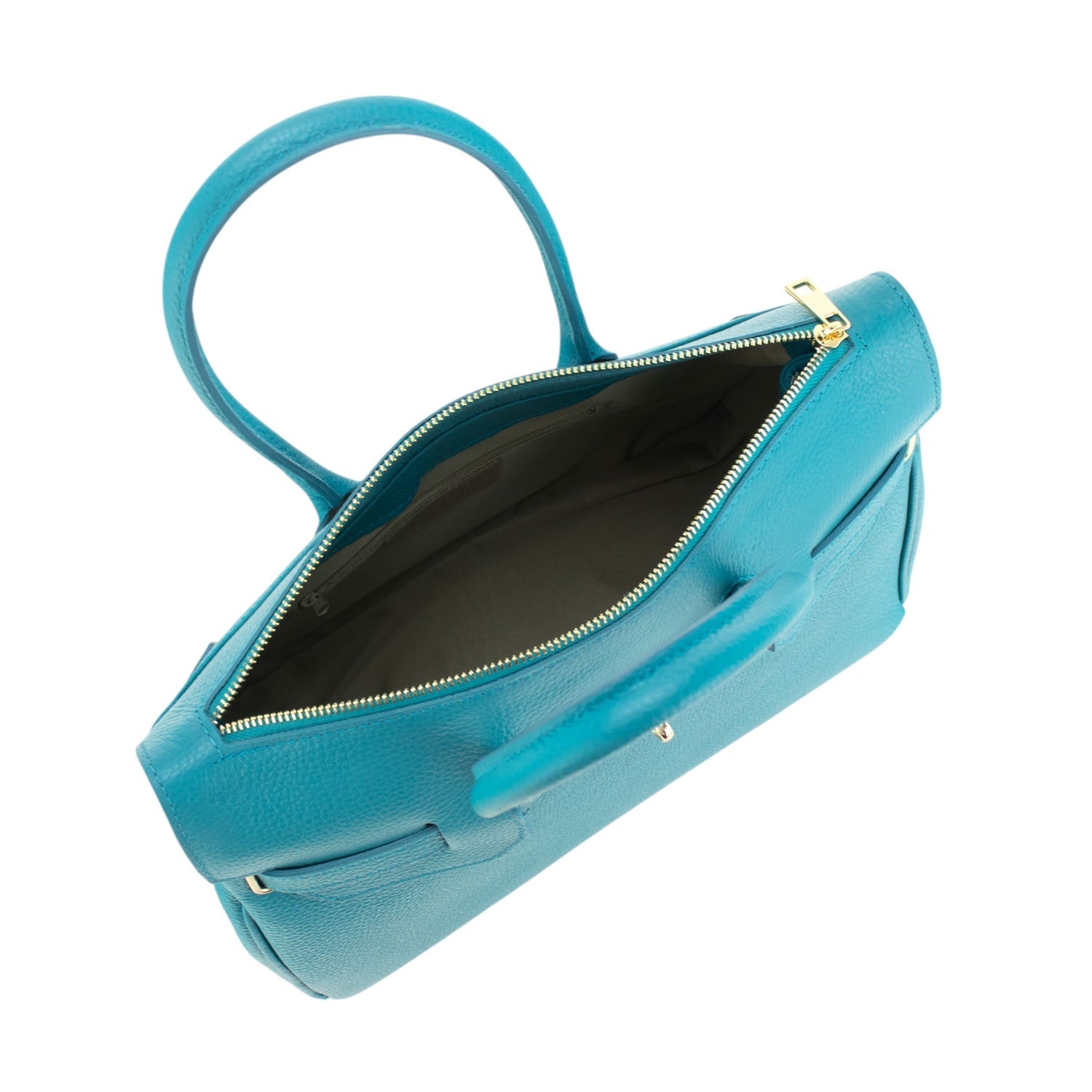 Bolso de Piel Pregato Juliette Turquesa - KimondoShop