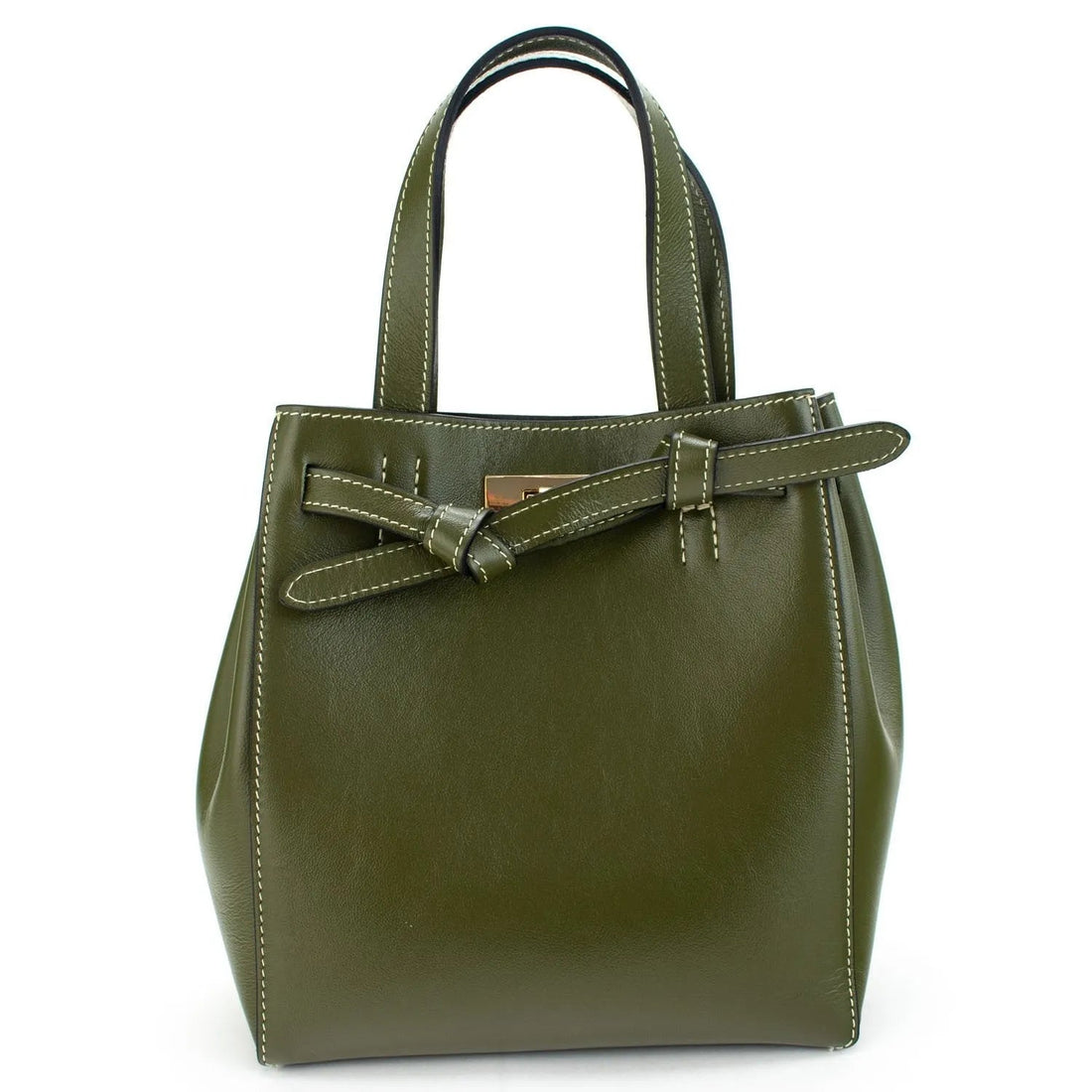 Bolso de Piel Pregato Nuvola Verde - KimondoShop