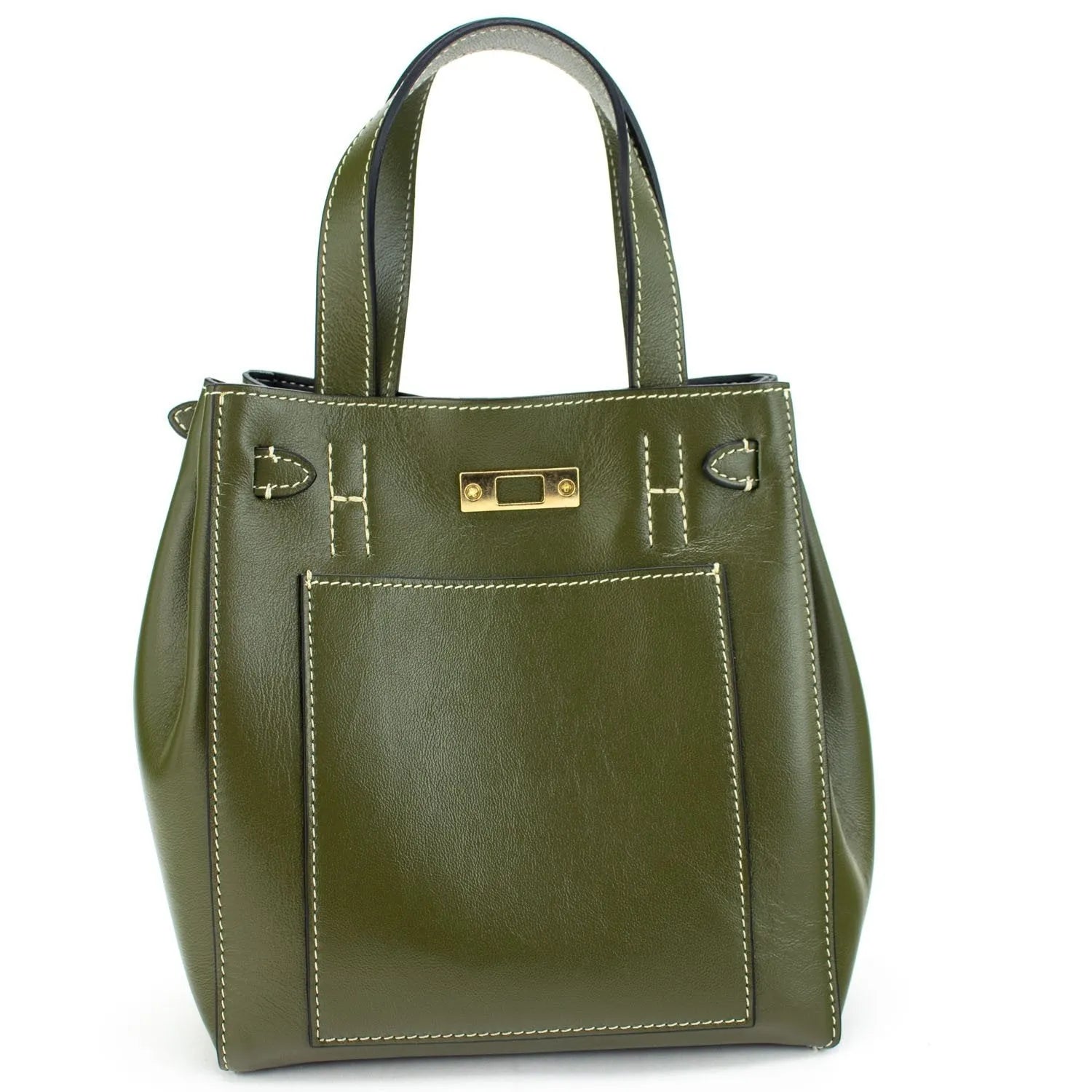 Bolso de Piel Pregato Nuvola Verde - KimondoShop