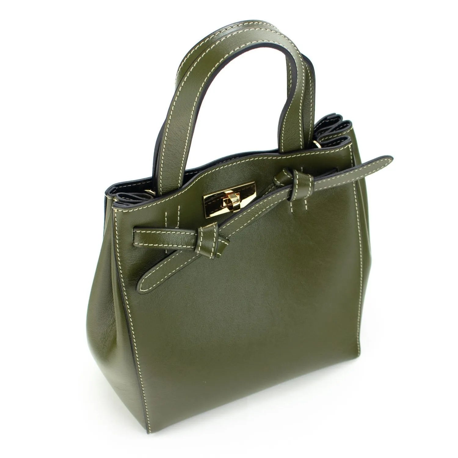 Bolso de Piel Pregato Nuvola Verde - KimondoShop