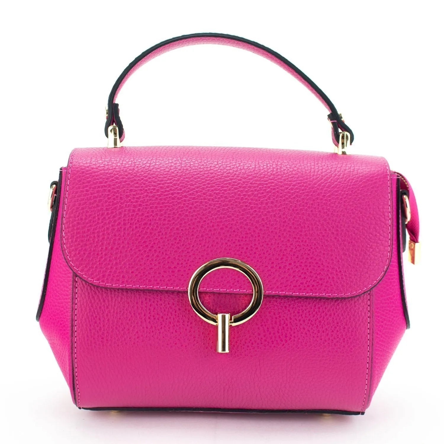 Bolso de Piel Pregato Omega Fucsia - KimondoShop