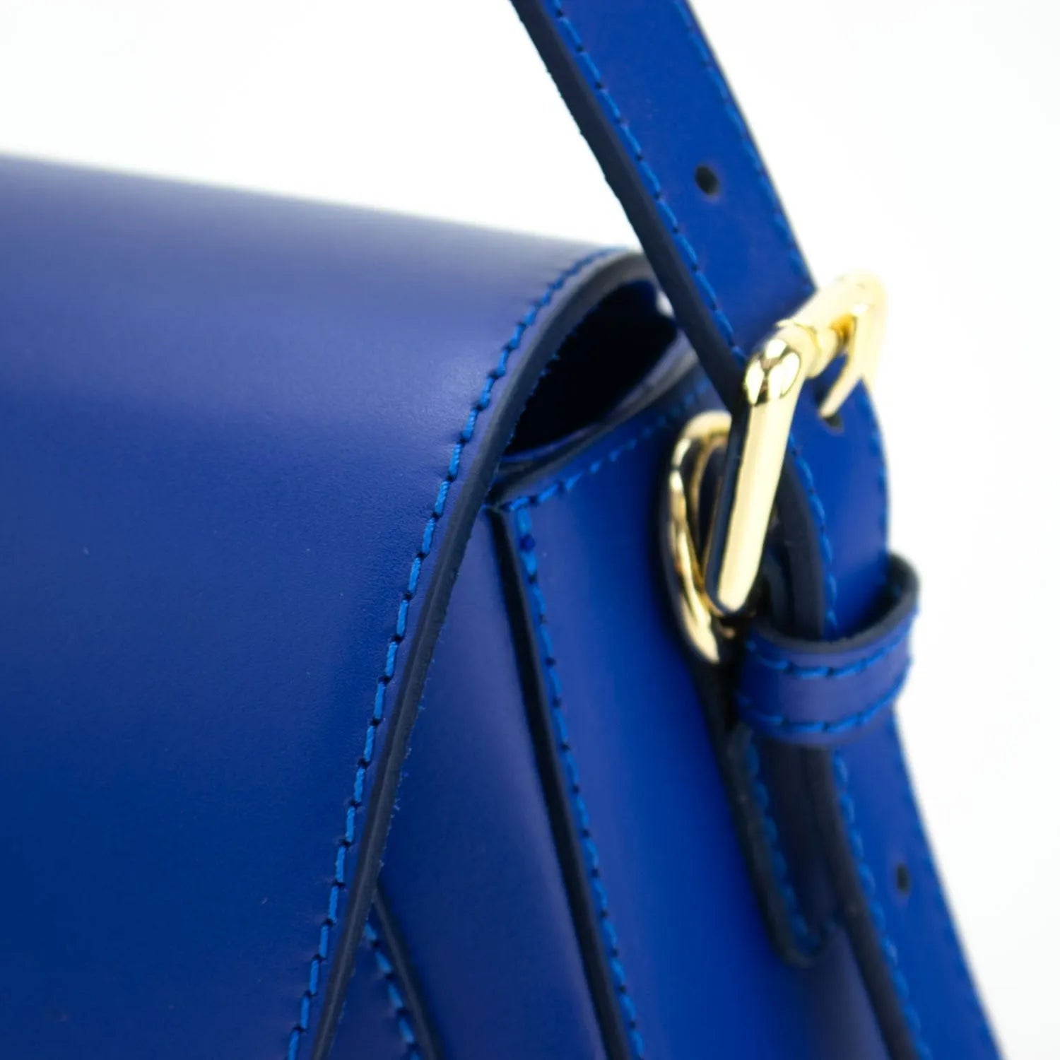 Bolso de Piel Pregato Sigma Azul eléctrico - KimondoShop