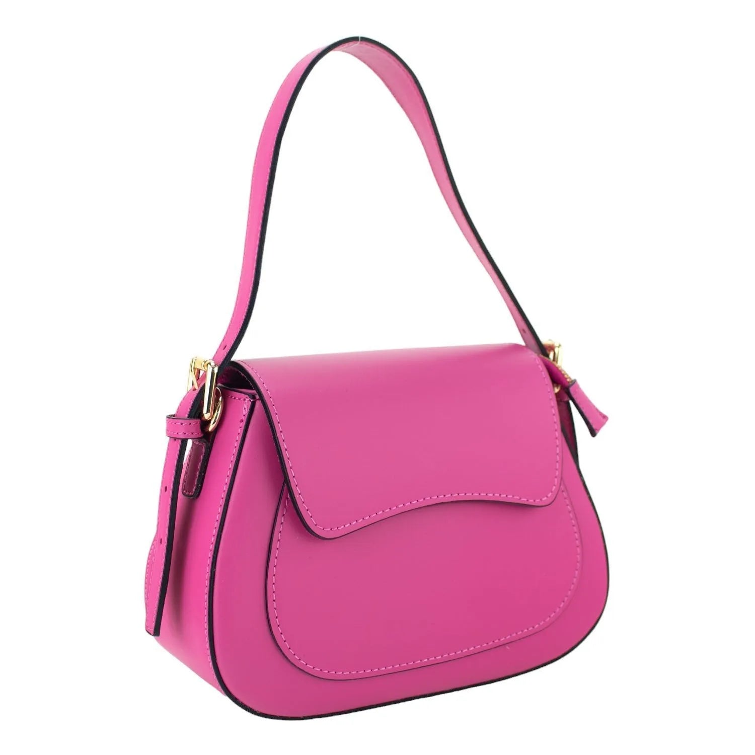 Bolso de Piel Pregato Sigma Fucsia - KimondoShop