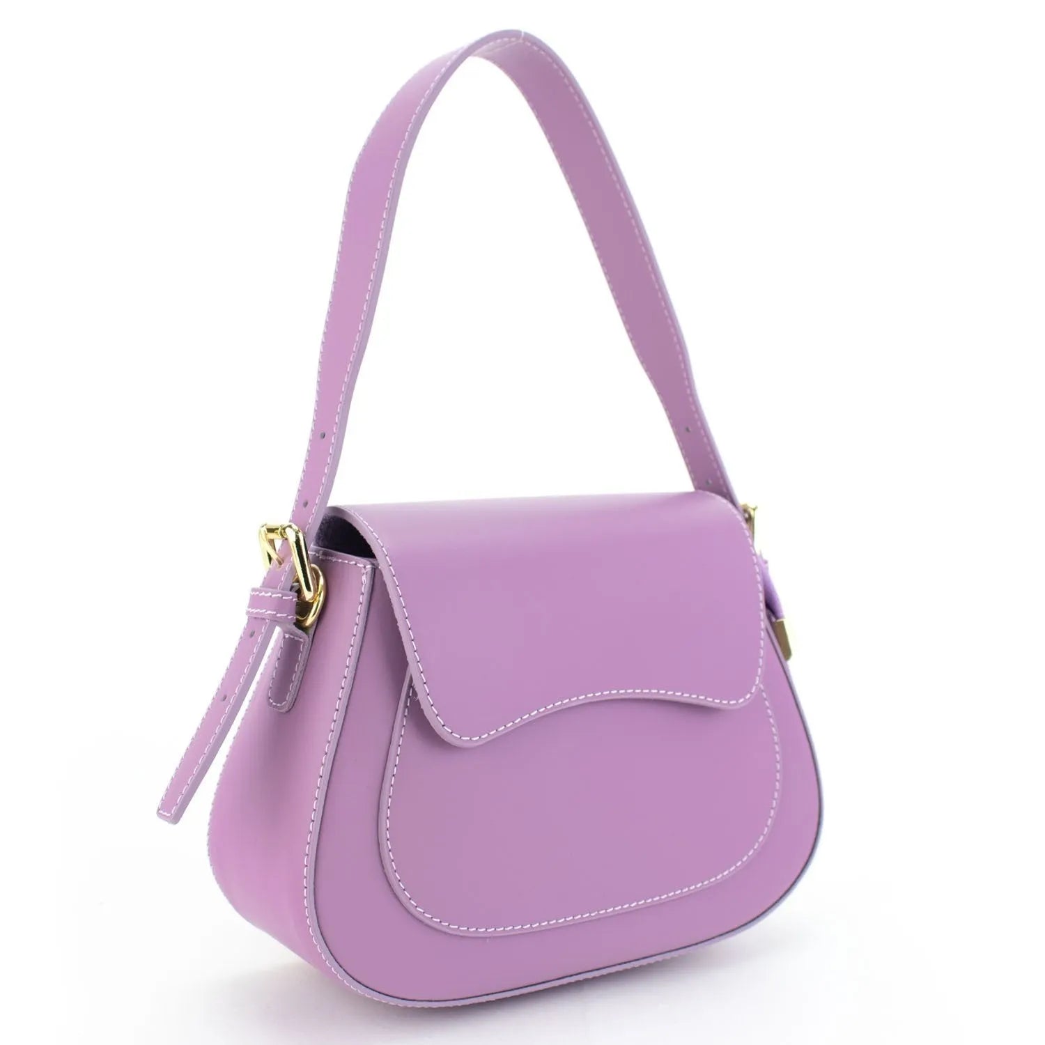 Bolso de Piel Pregato Sigma Malva - KimondoShop