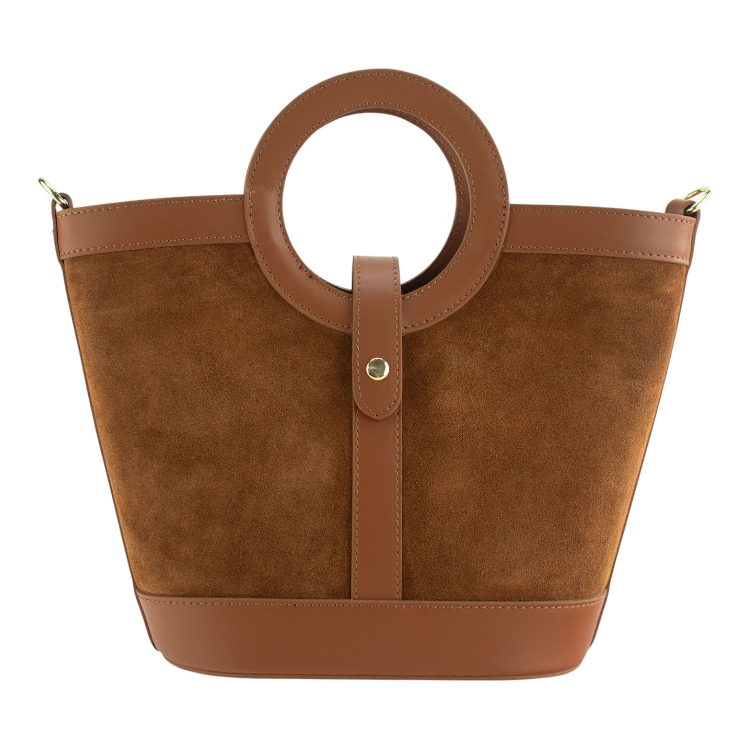 Bolso en piel Pregato Armonia Ante Camel - KimondoShop