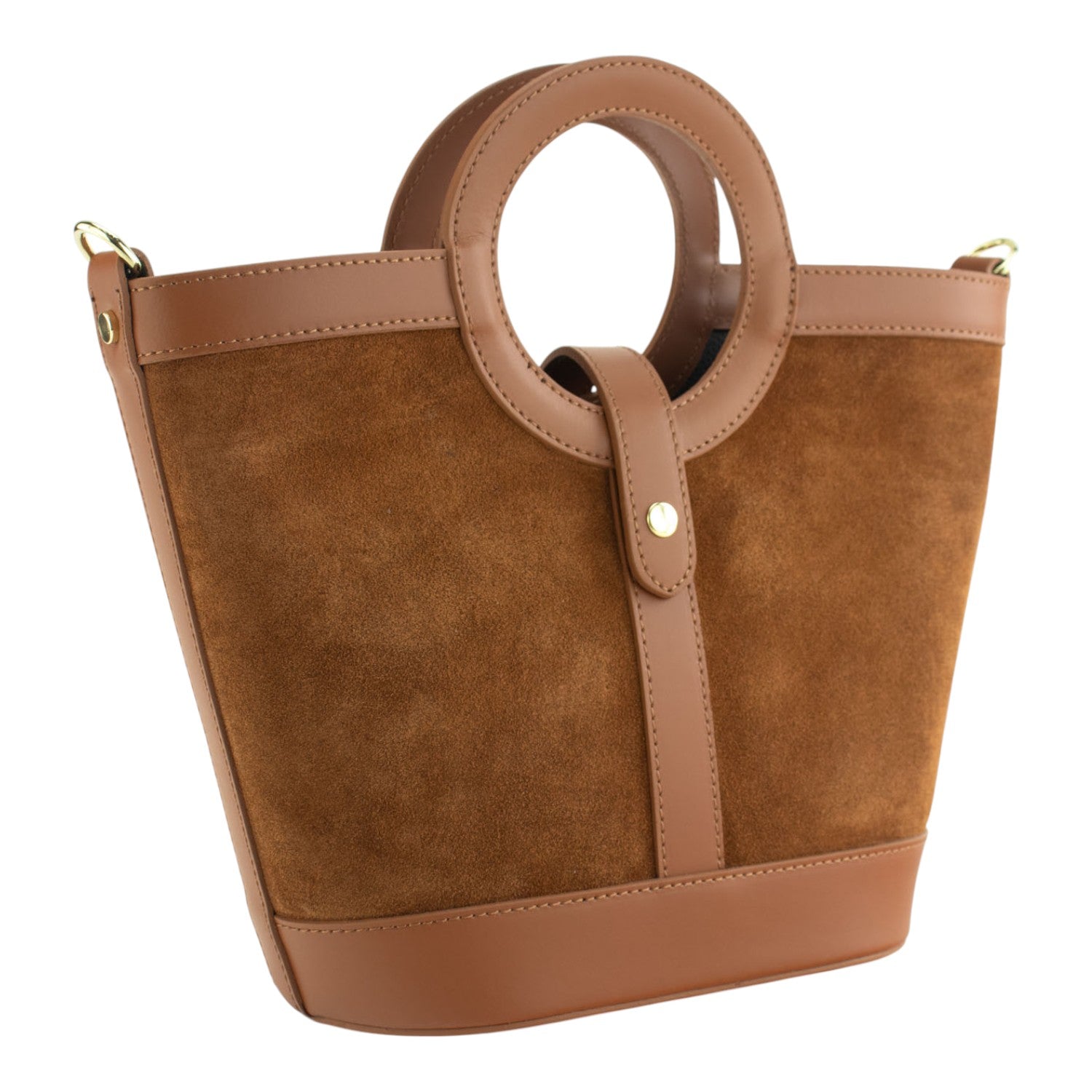 Bolso en piel Pregato Armonia Ante Camel - KimondoShop