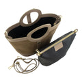 Bolso en piel Pregato Armonia Ante Taupe - KimondoShop
