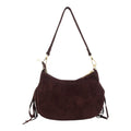 Bolso en piel Pregato Aube Ante Burdeos - KimondoShop