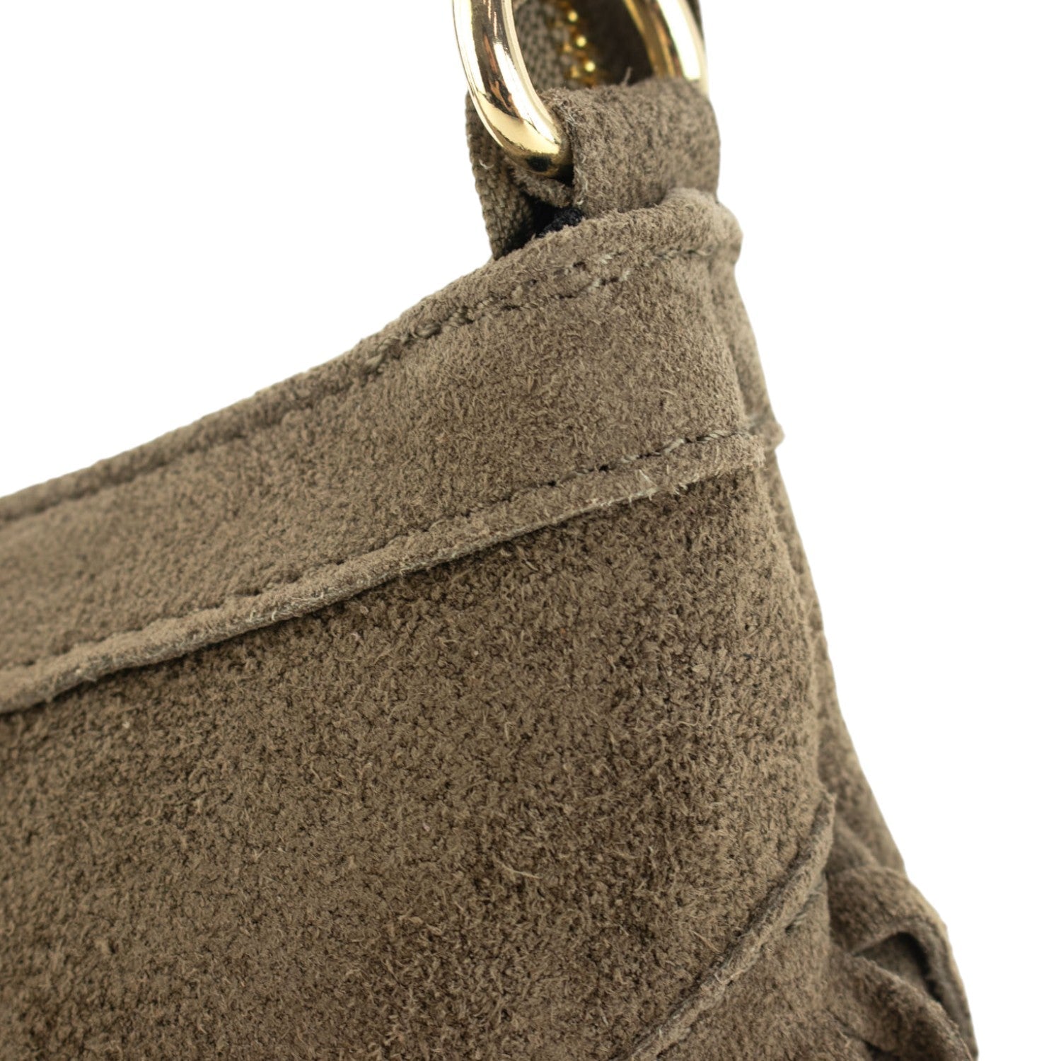 Bolso en piel Pregato Aube Ante Taupe - KimondoShop