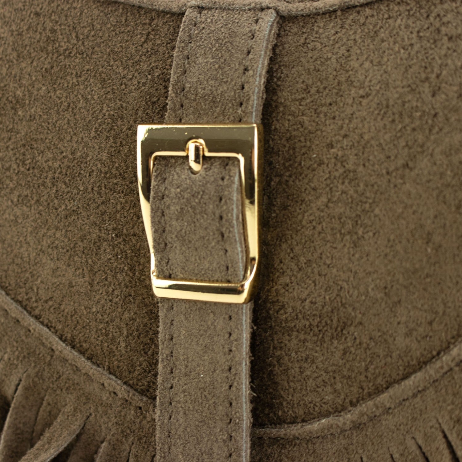 Bolso en piel Pregato Aube Ante Taupe - KimondoShop