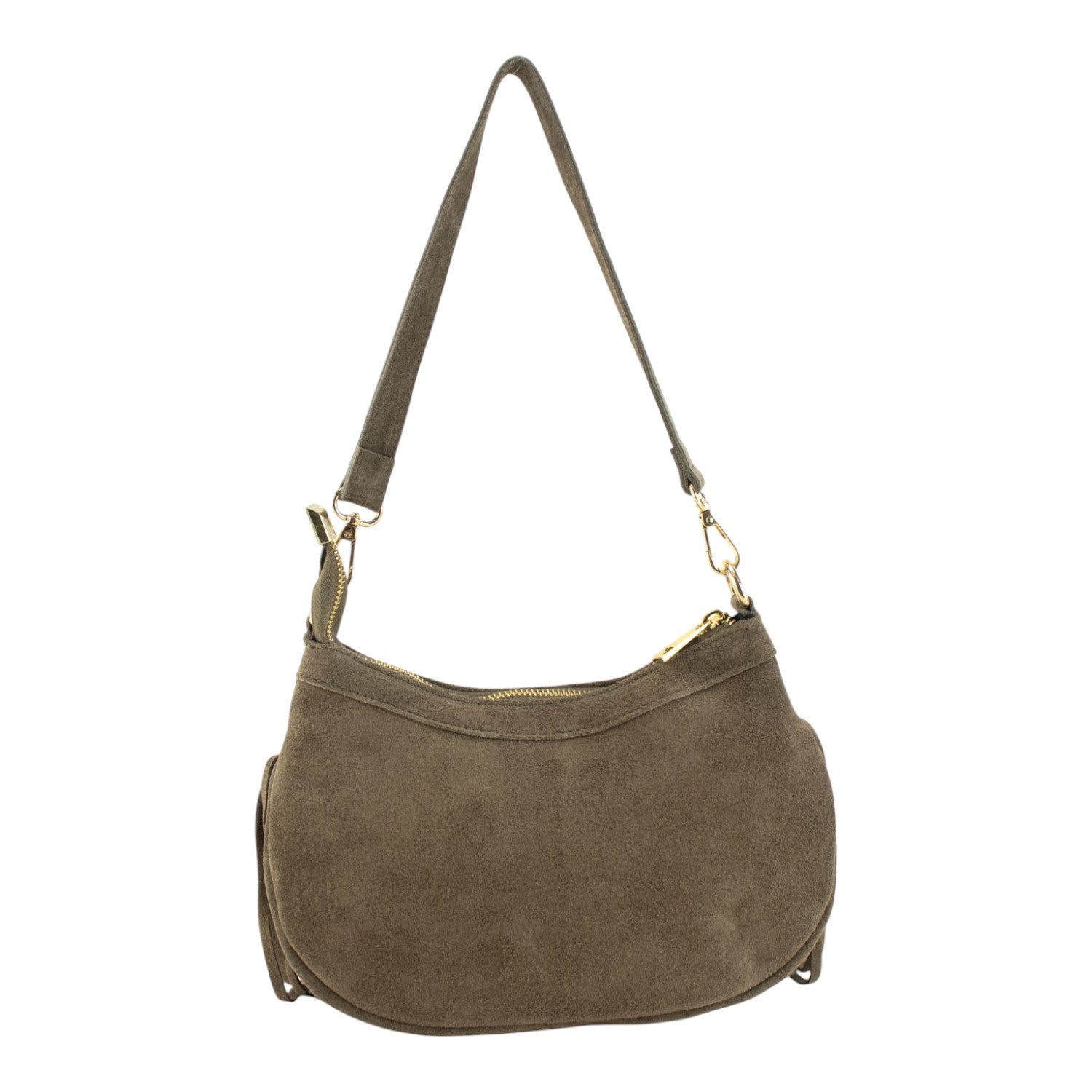 Bolso en piel Pregato Aube Ante Taupe - KimondoShop