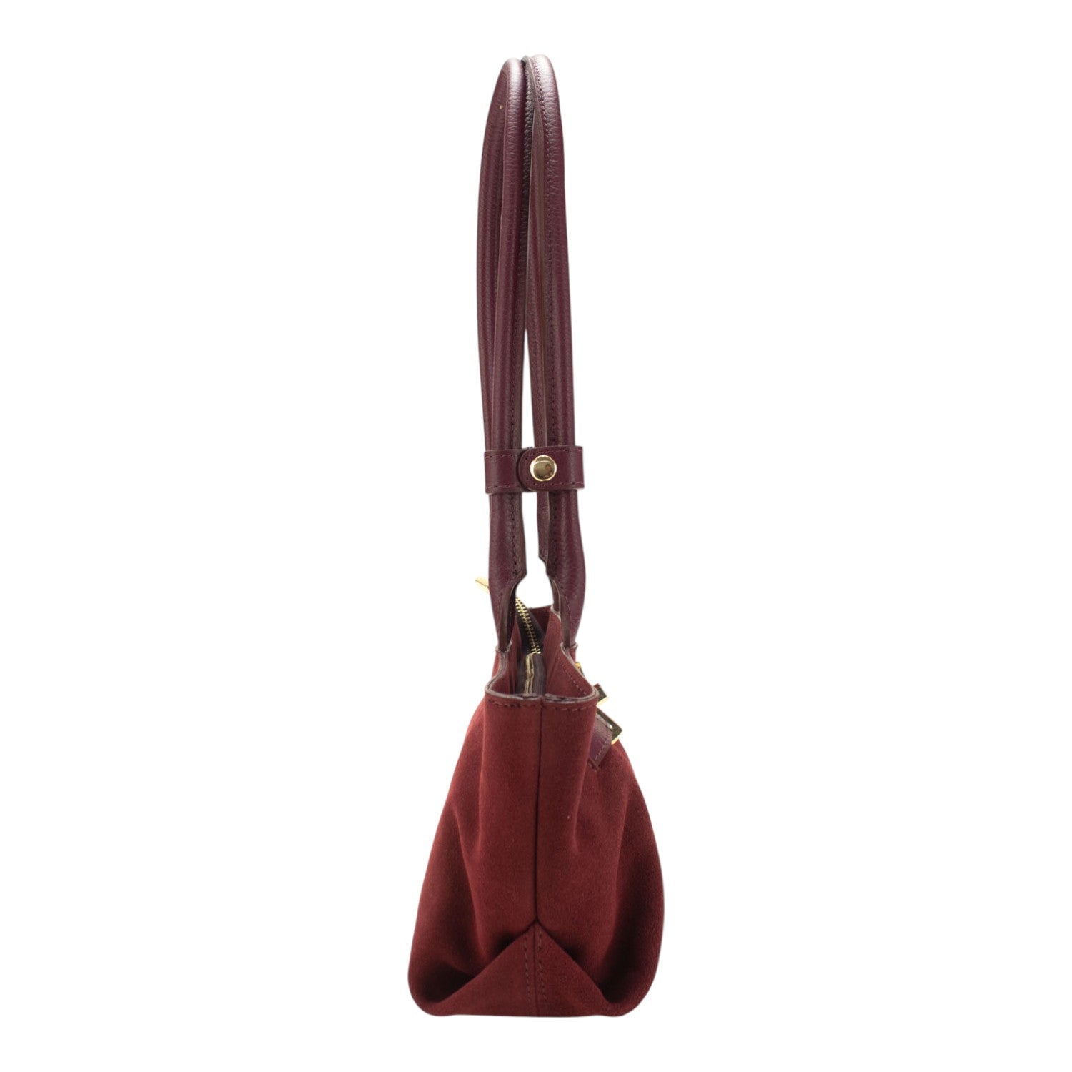 Bolso en Piel Pregato Aurea Burdeos - KimondoShop