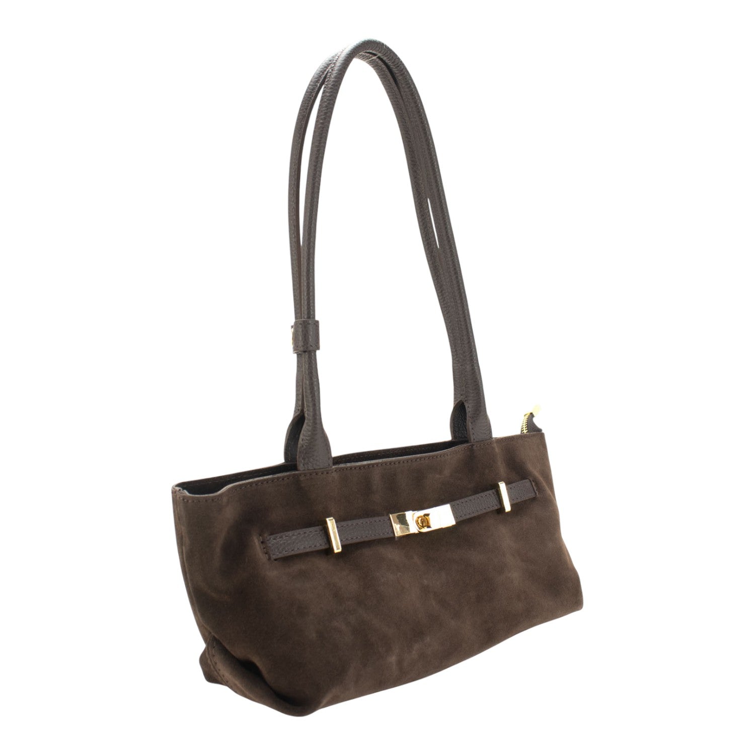 Bolso en Piel Pregato Aurea Chocolate - KimondoShop
